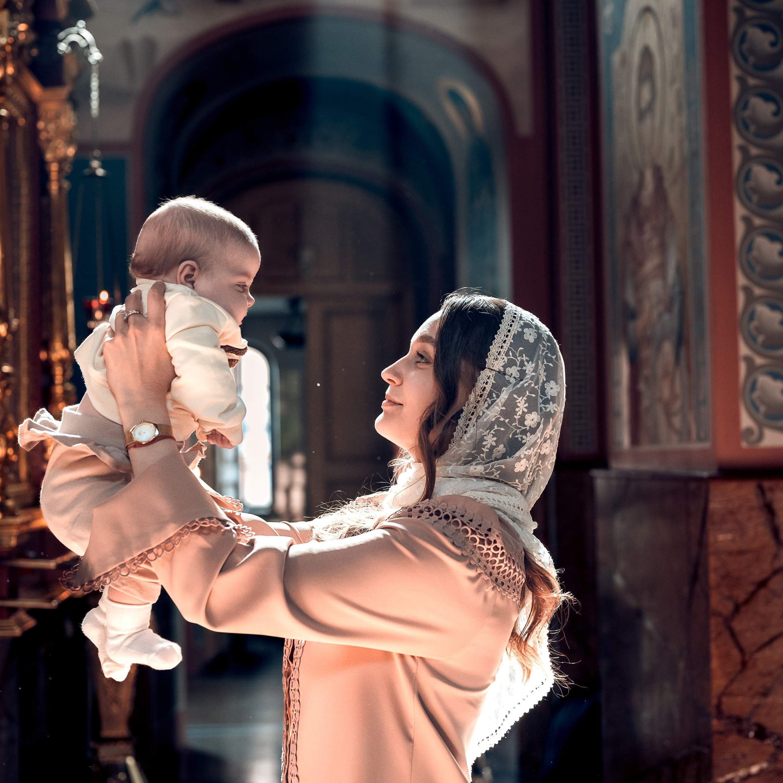 Таинство Крещения Ульяны и Захара в Свято-Георгиевском Храме