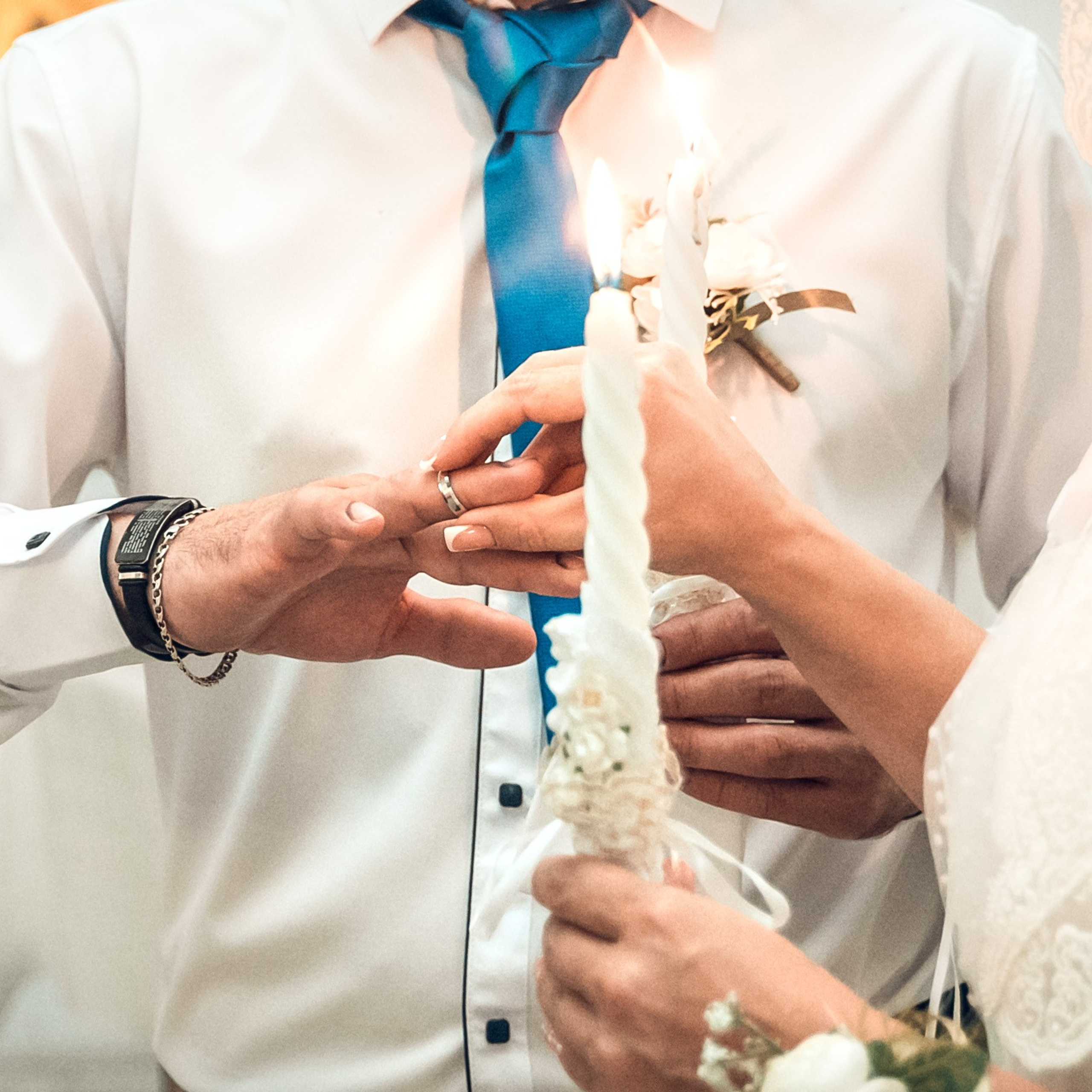 Таинство Венчания Алексея и Юлии в храмеРождества Христова