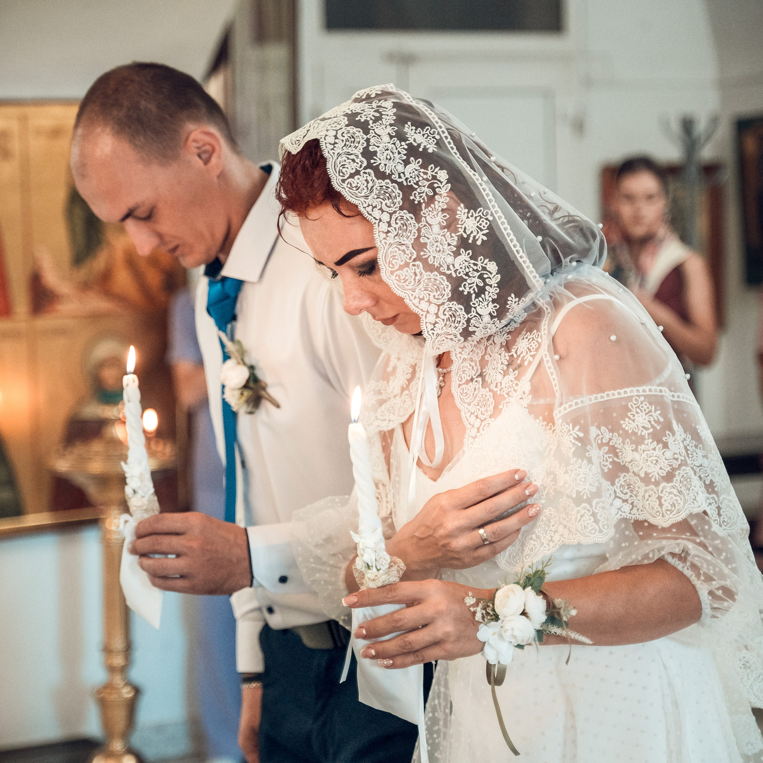 Таинство Венчания Алексея и Юлии в храмеРождества Христова