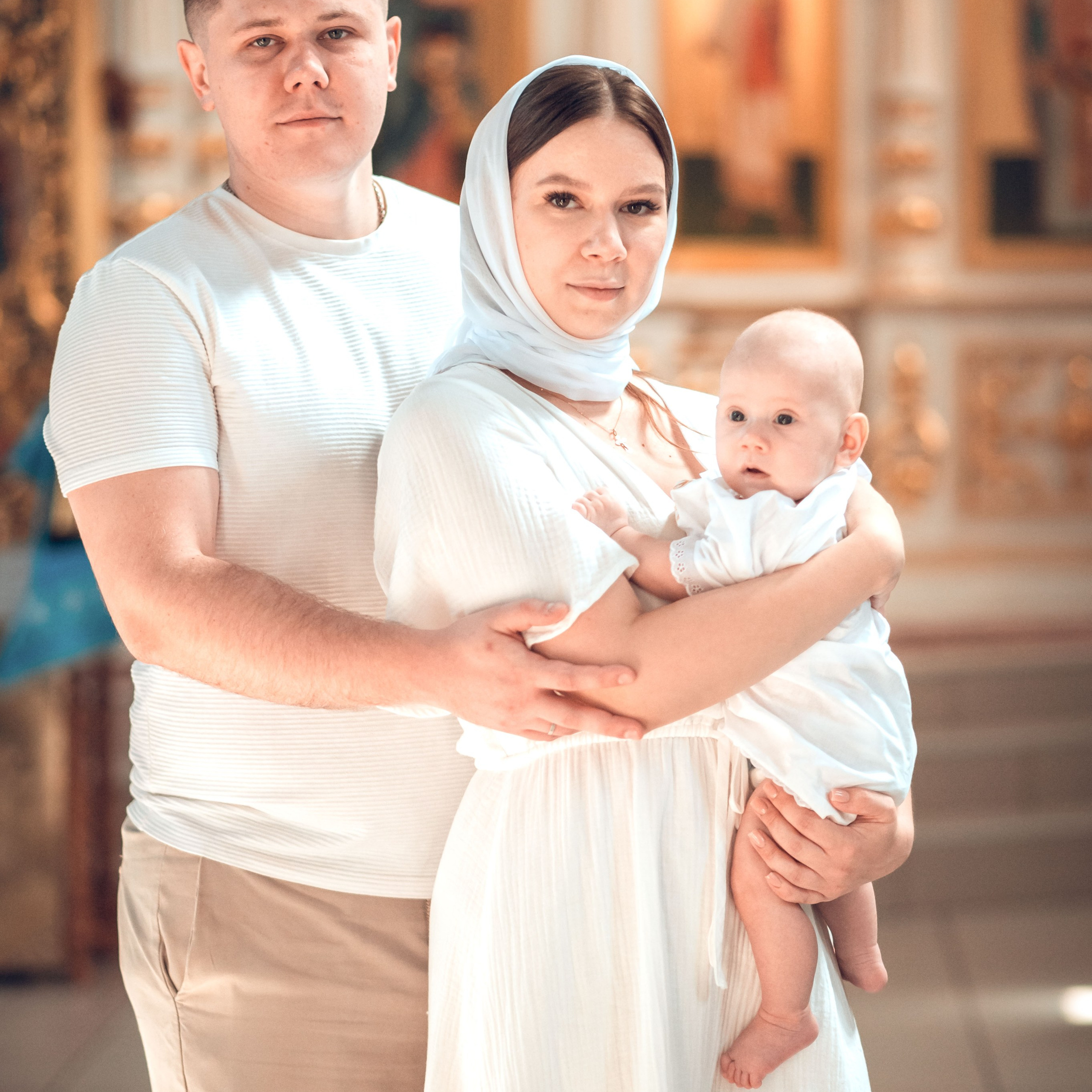 Таинство Крещения Артема в храме Николая Чудотворца