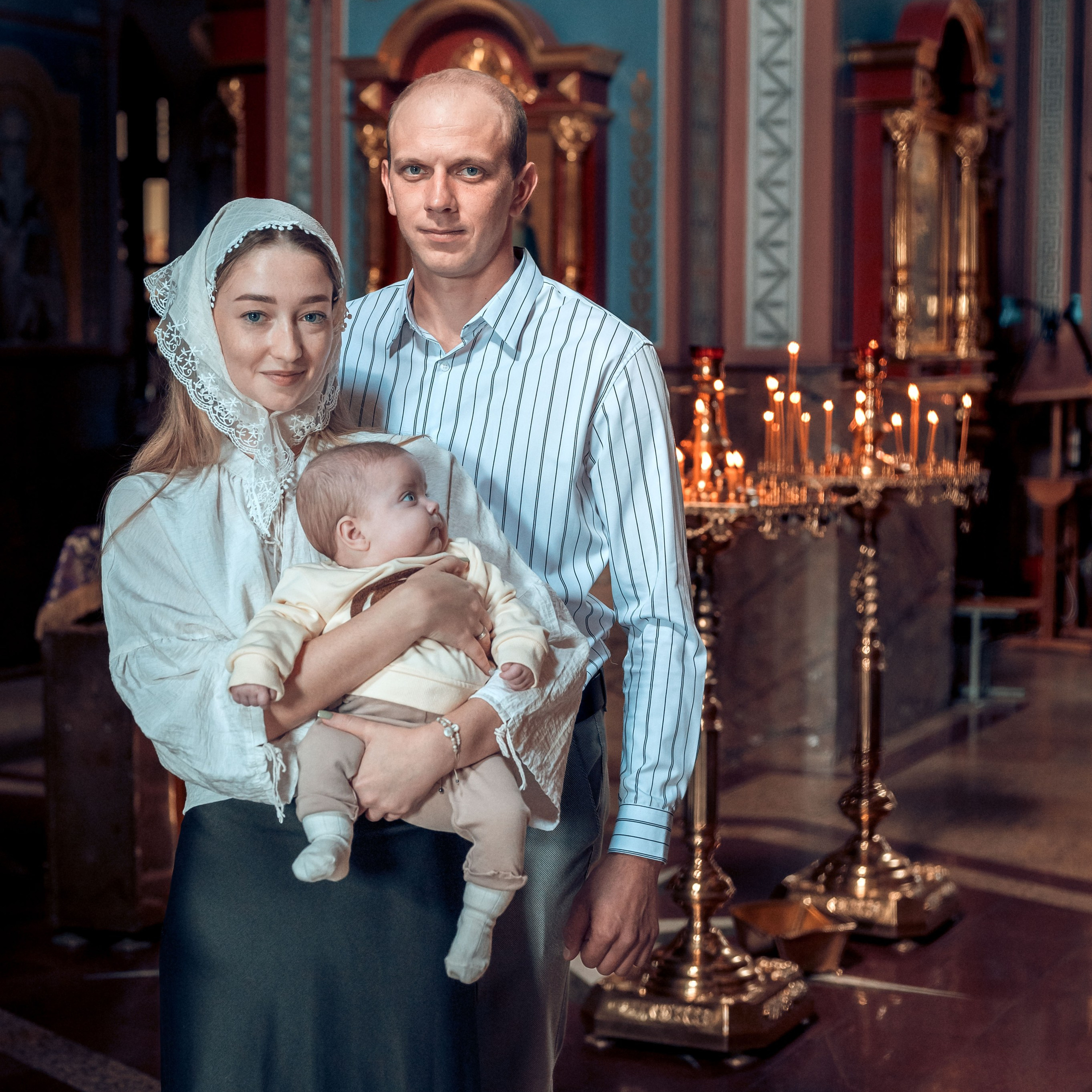 Таинство Крещения Ульяны и Захара в Свято-Георгиевском Храме