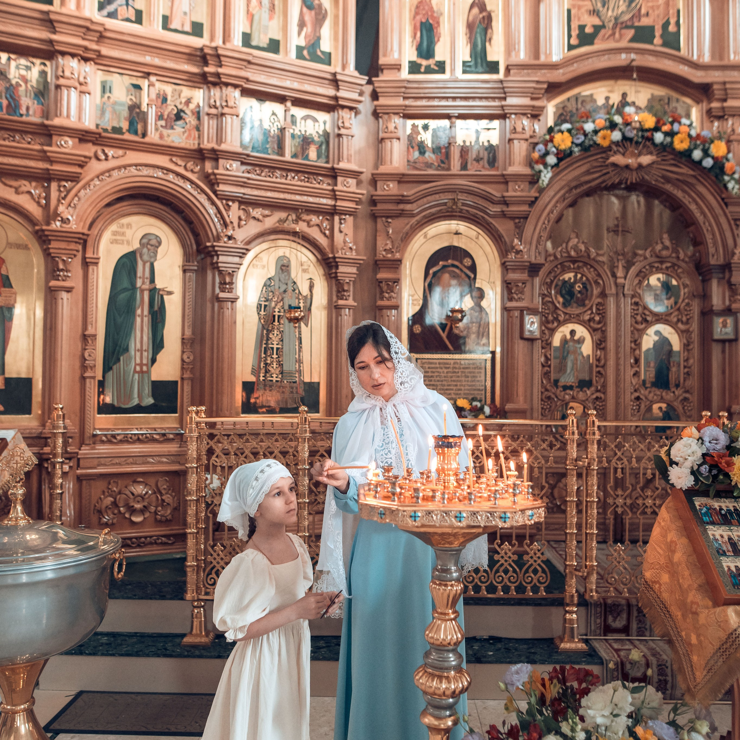 Таинство крещения Екатерины в Свято-Казанском храме