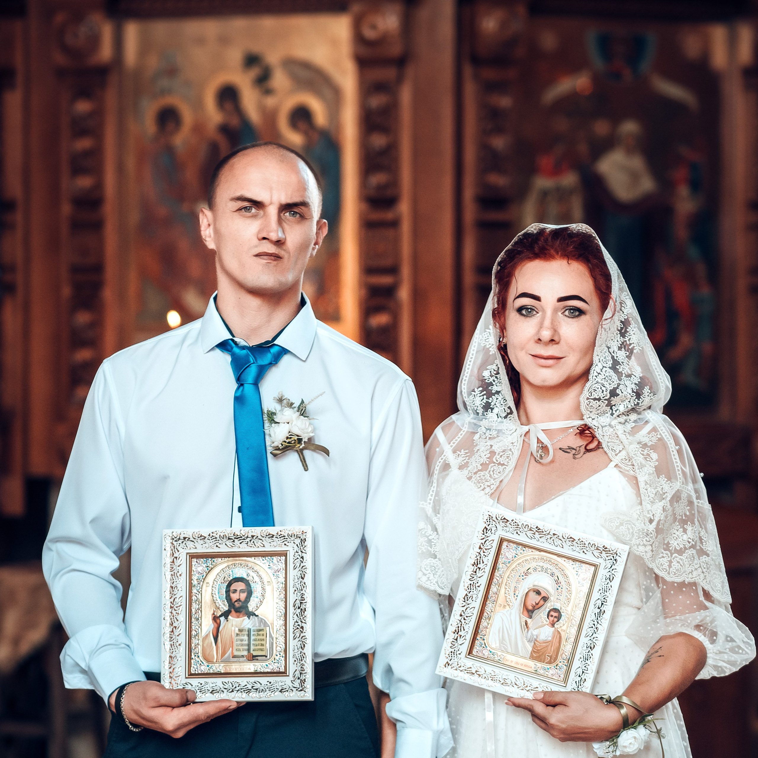 Таинство Венчания Алексея и Юлии в храмеРождества Христова