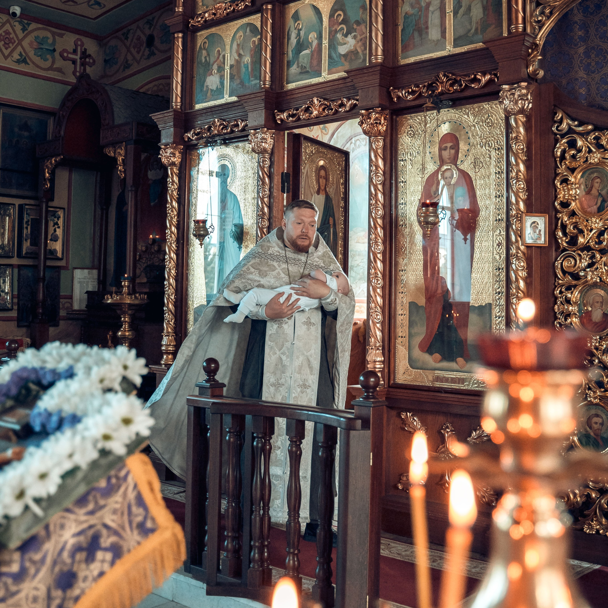 Таинство Крещения Ильи в Храме Святой Троицы