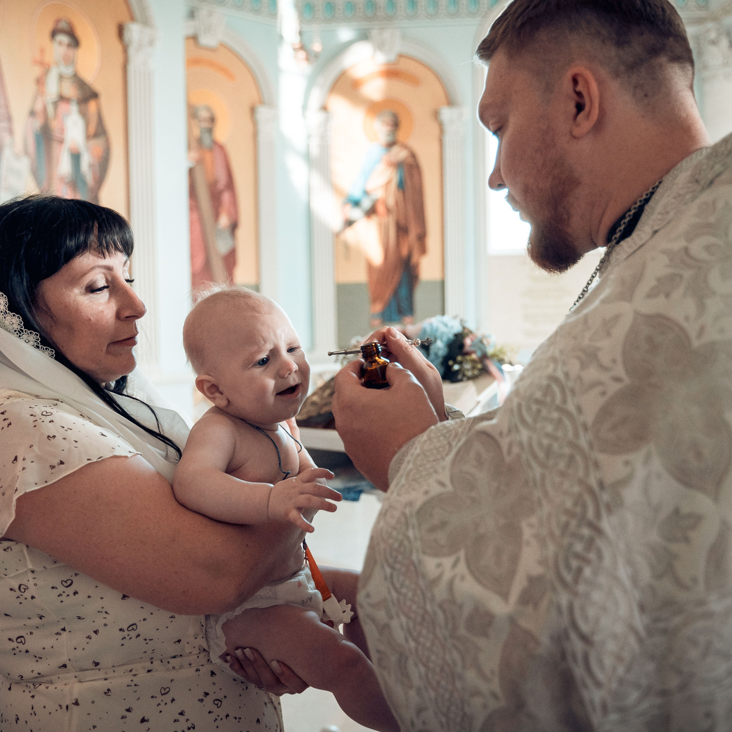 Таинство Крещения Ильи в Храме Святой Троицы