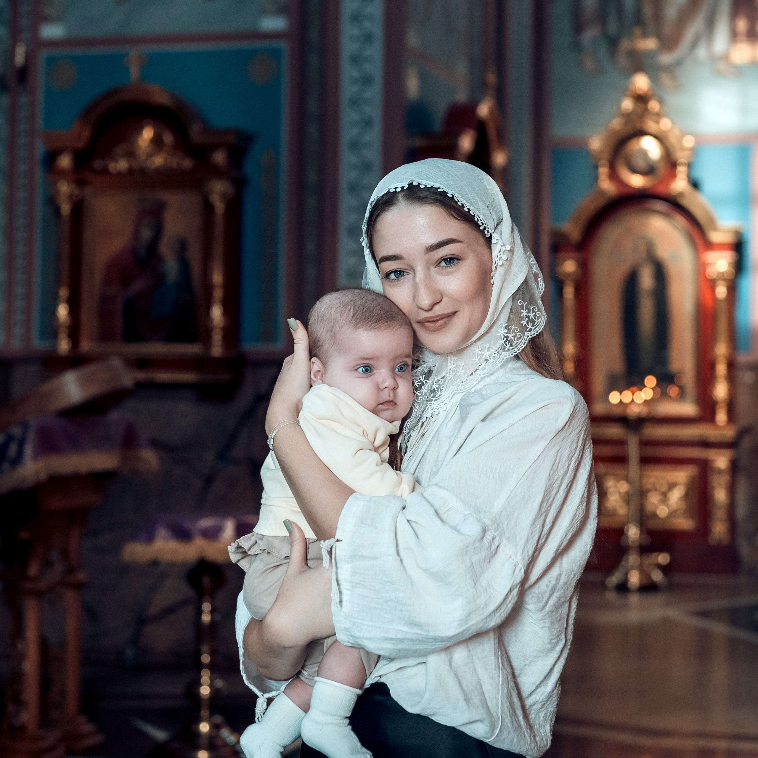 Таинство Крещения Ульяны и Захара в Свято-Георгиевском Храме