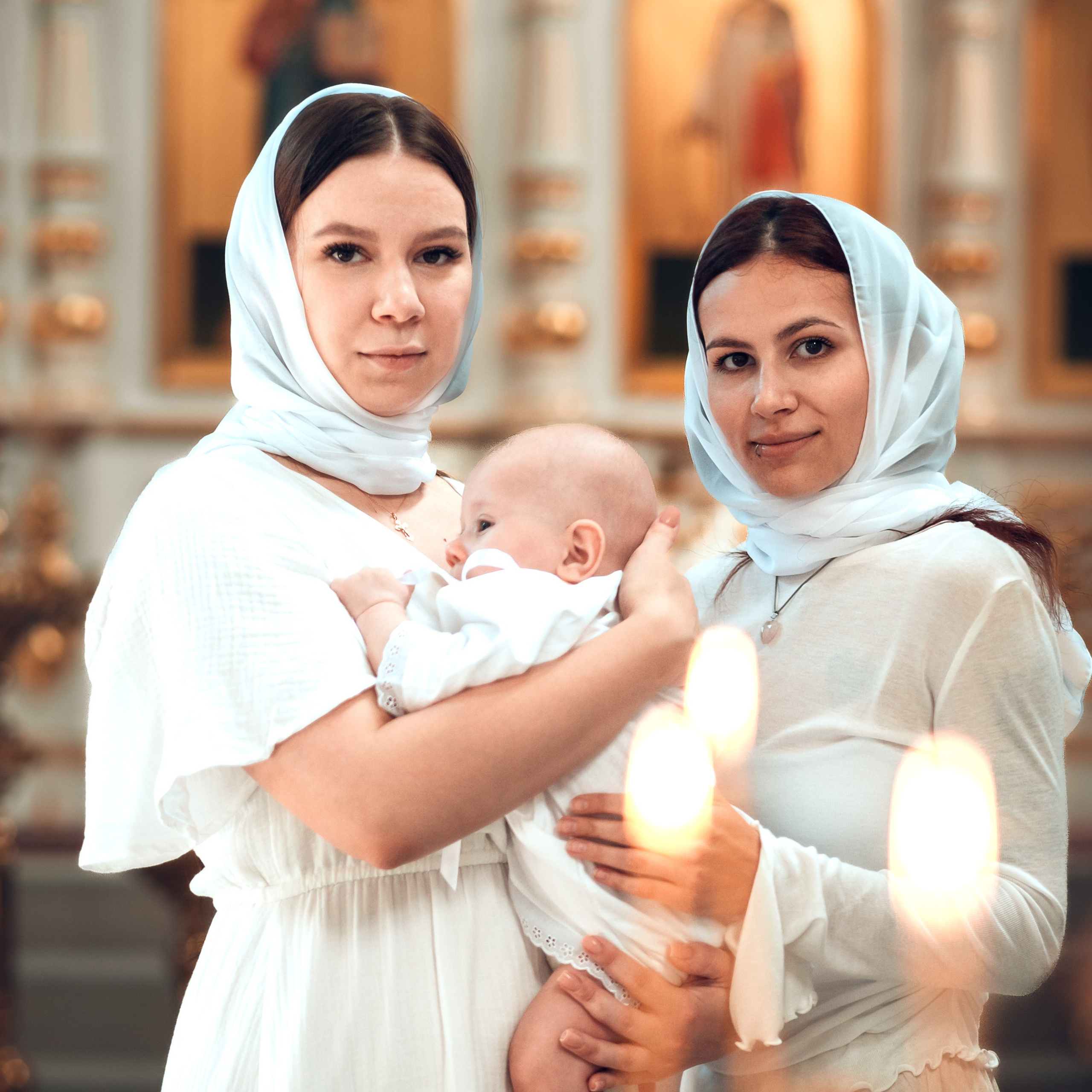 Таинство Крещения Артема в храме Николая Чудотворца