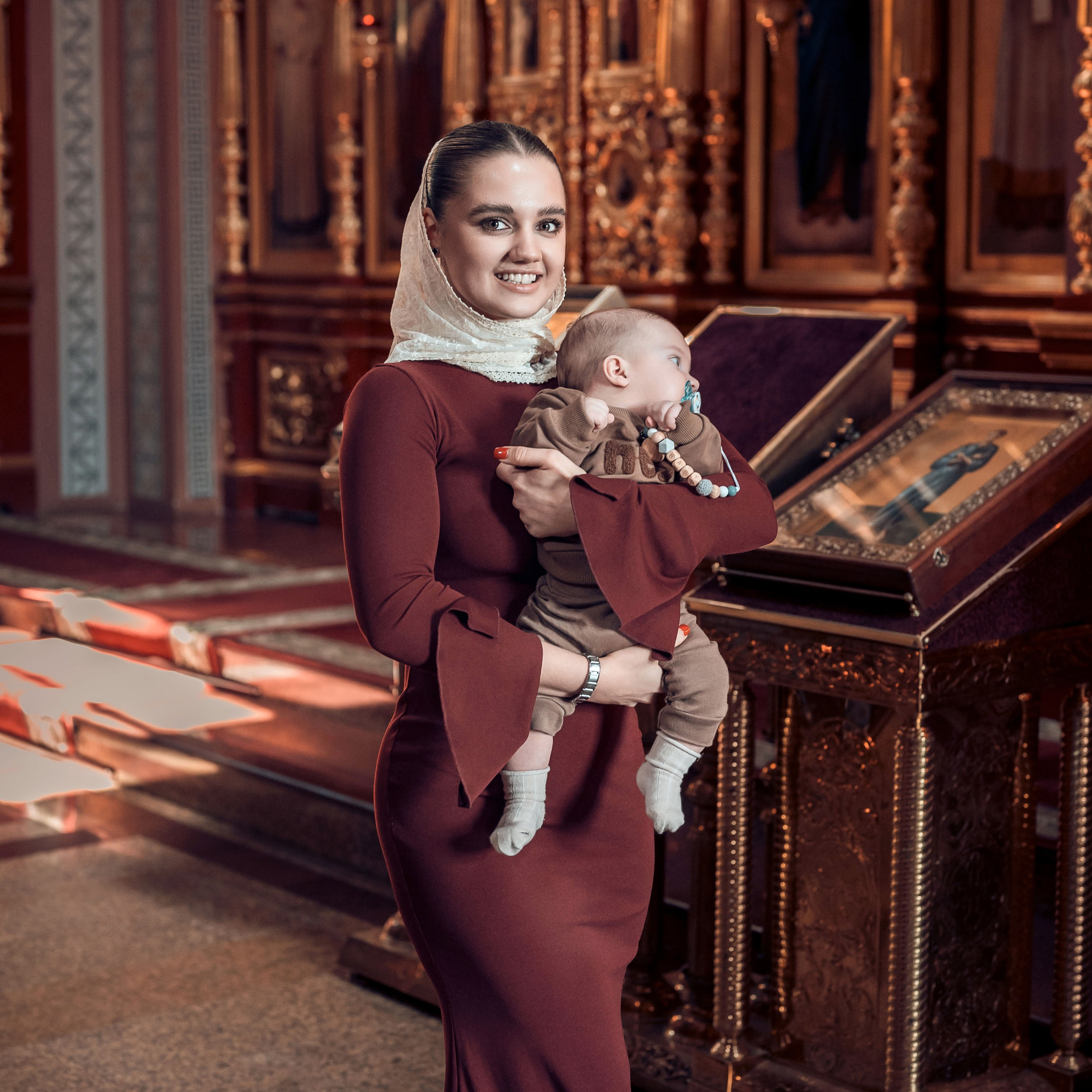 Таинство Крещения Ульяны и Захара в Свято-Георгиевском Храме