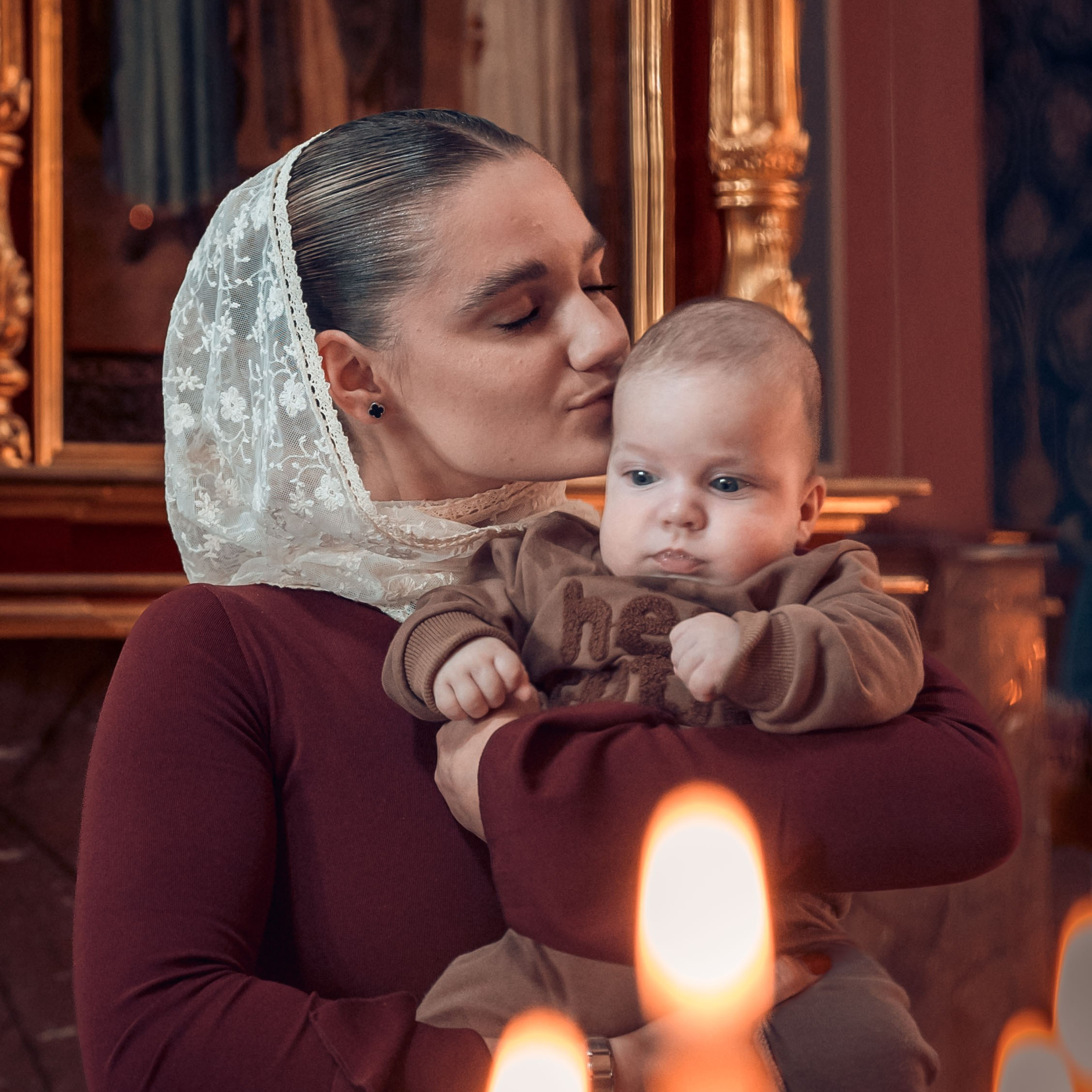 Таинство Крещения Ульяны и Захара в Свято-Георгиевском Храме