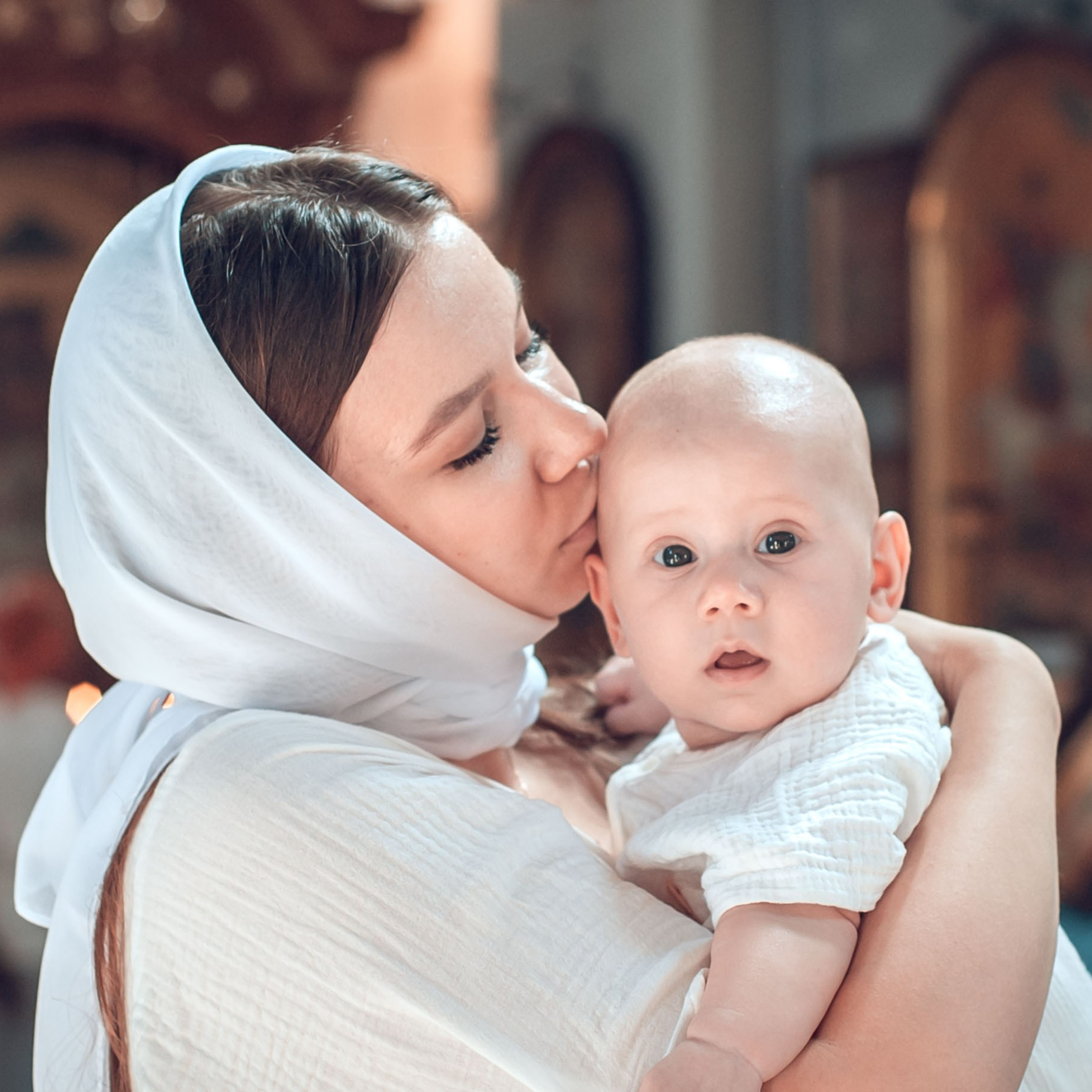 Таинство Крещения Артема в храме Николая Чудотворца