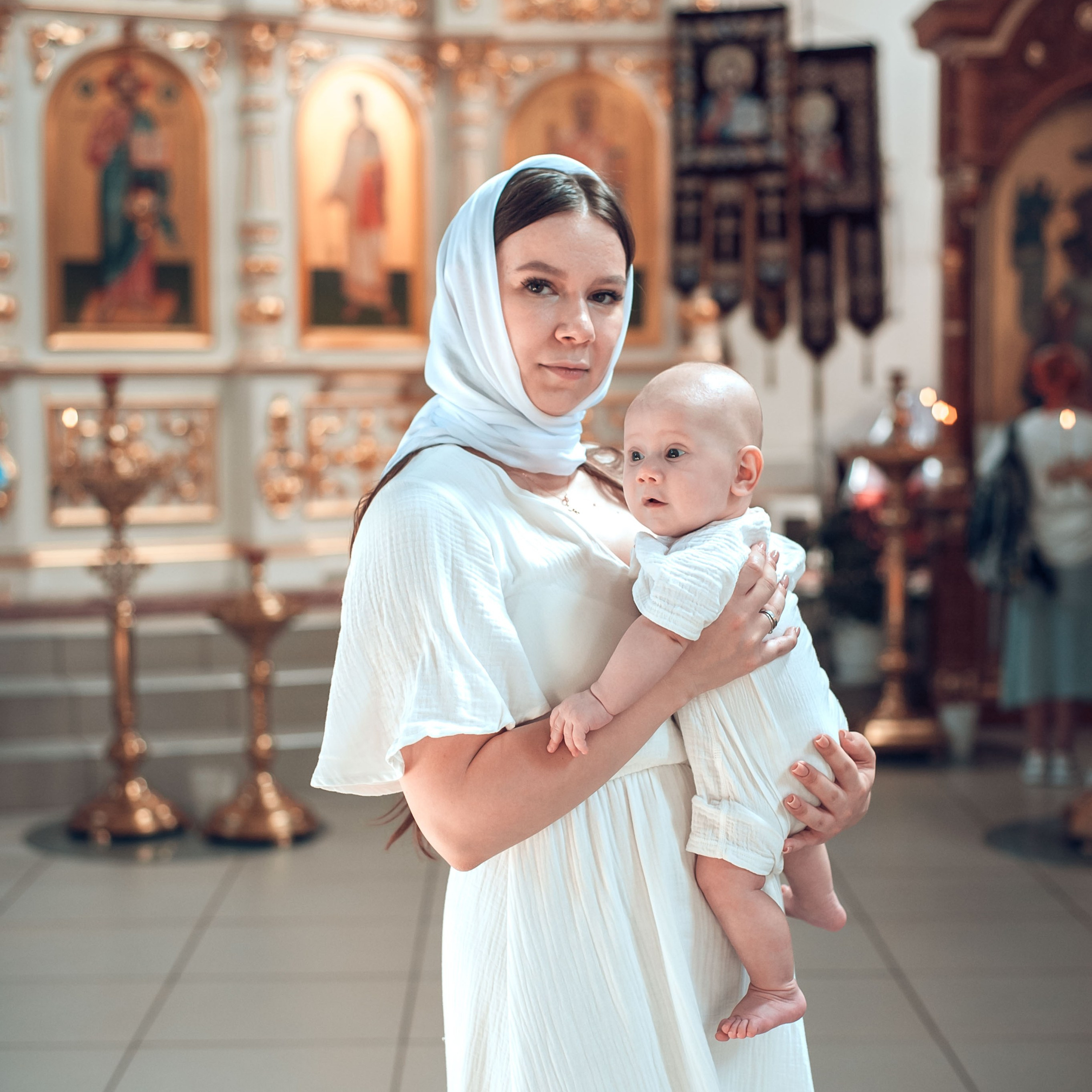 Таинство Крещения Артема в храме Николая Чудотворца