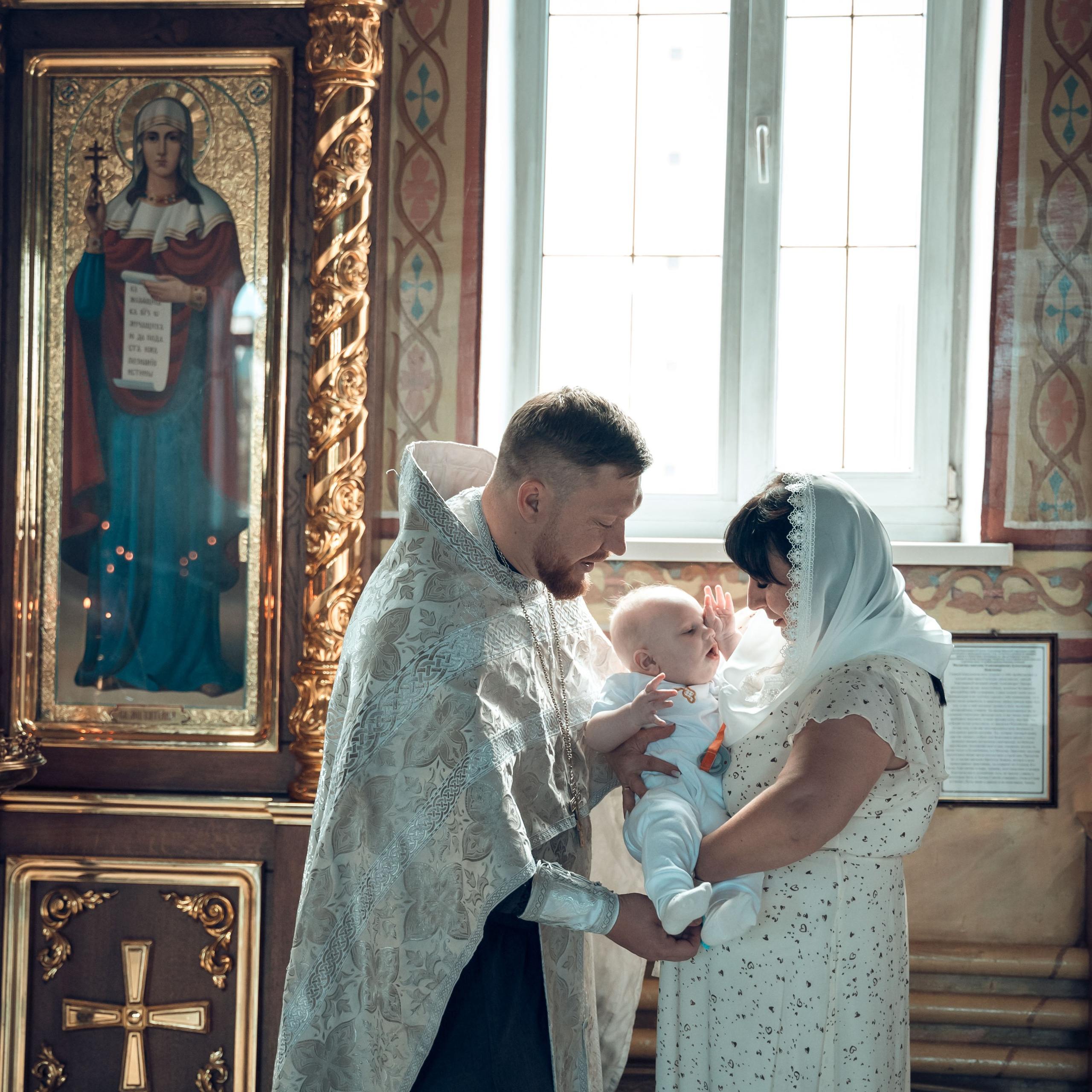 Таинство Крещения Ильи в Храме Святой Троицы