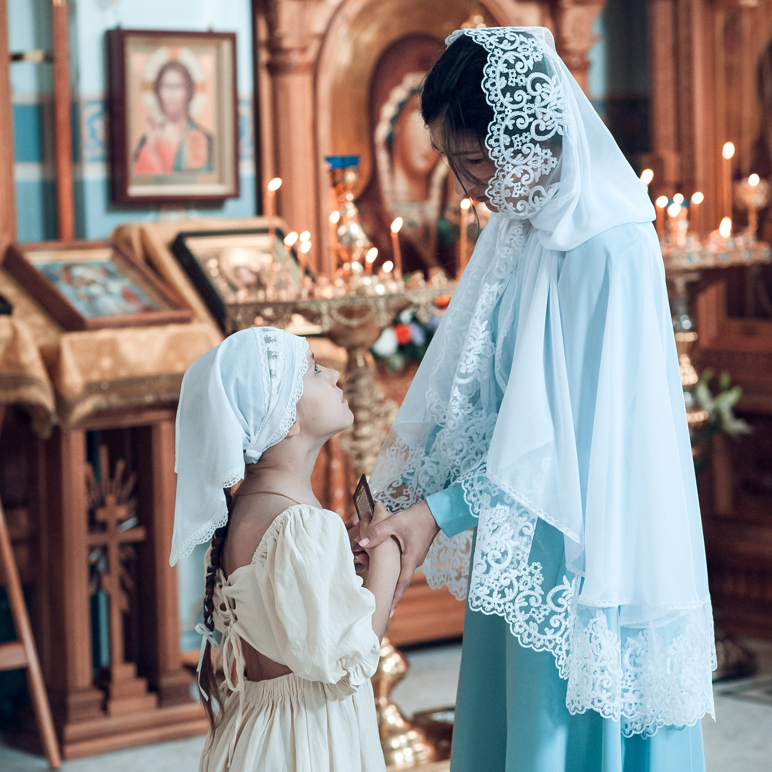 Таинство крещения Екатерины в Свято-Казанском храме