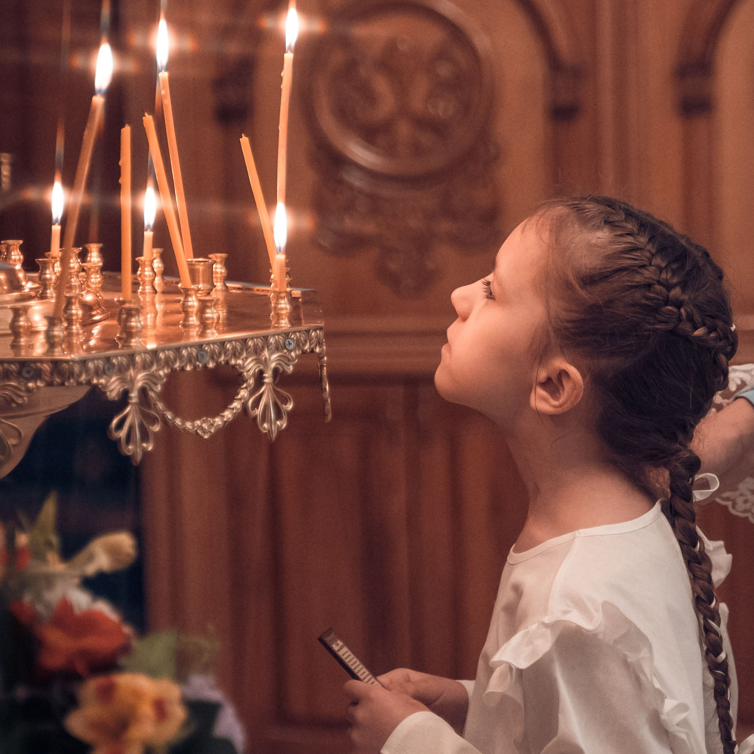 Таинство крещения Екатерины в Свято-Казанском храме