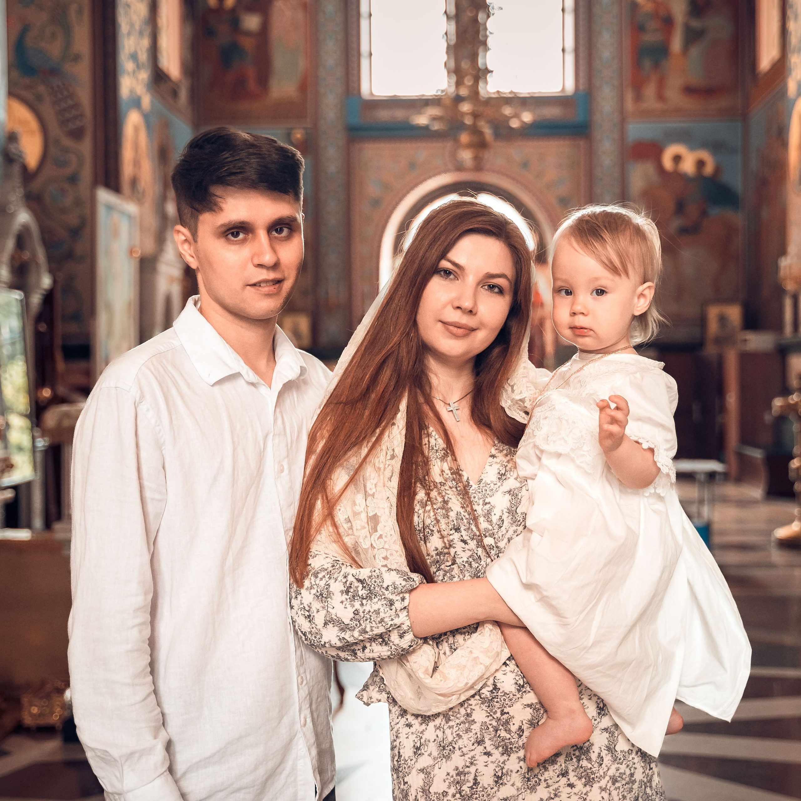 Таинство крещения Евы. Храм Александра Невского. Краснодар
