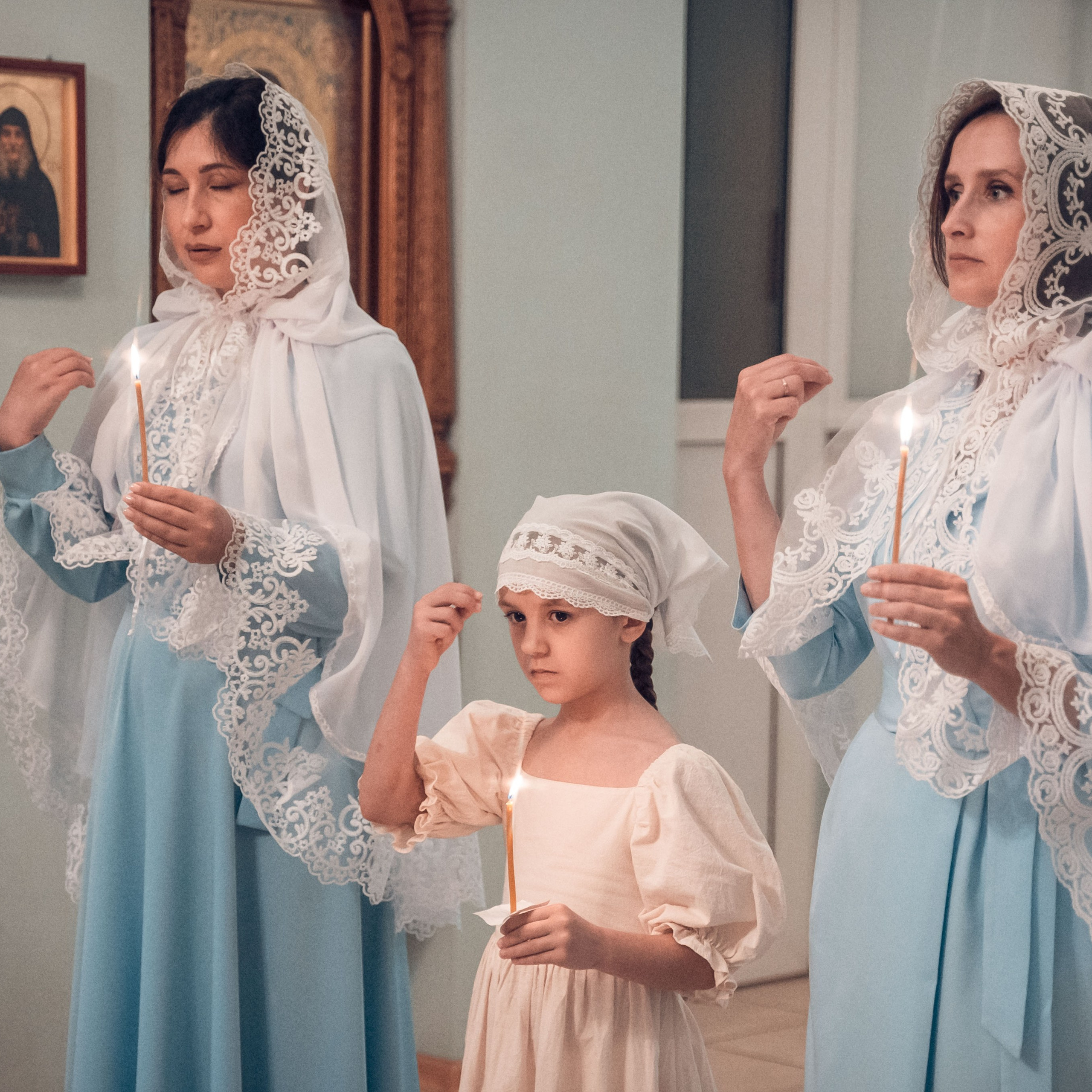 Таинство крещения Екатерины в Свято-Казанском храме