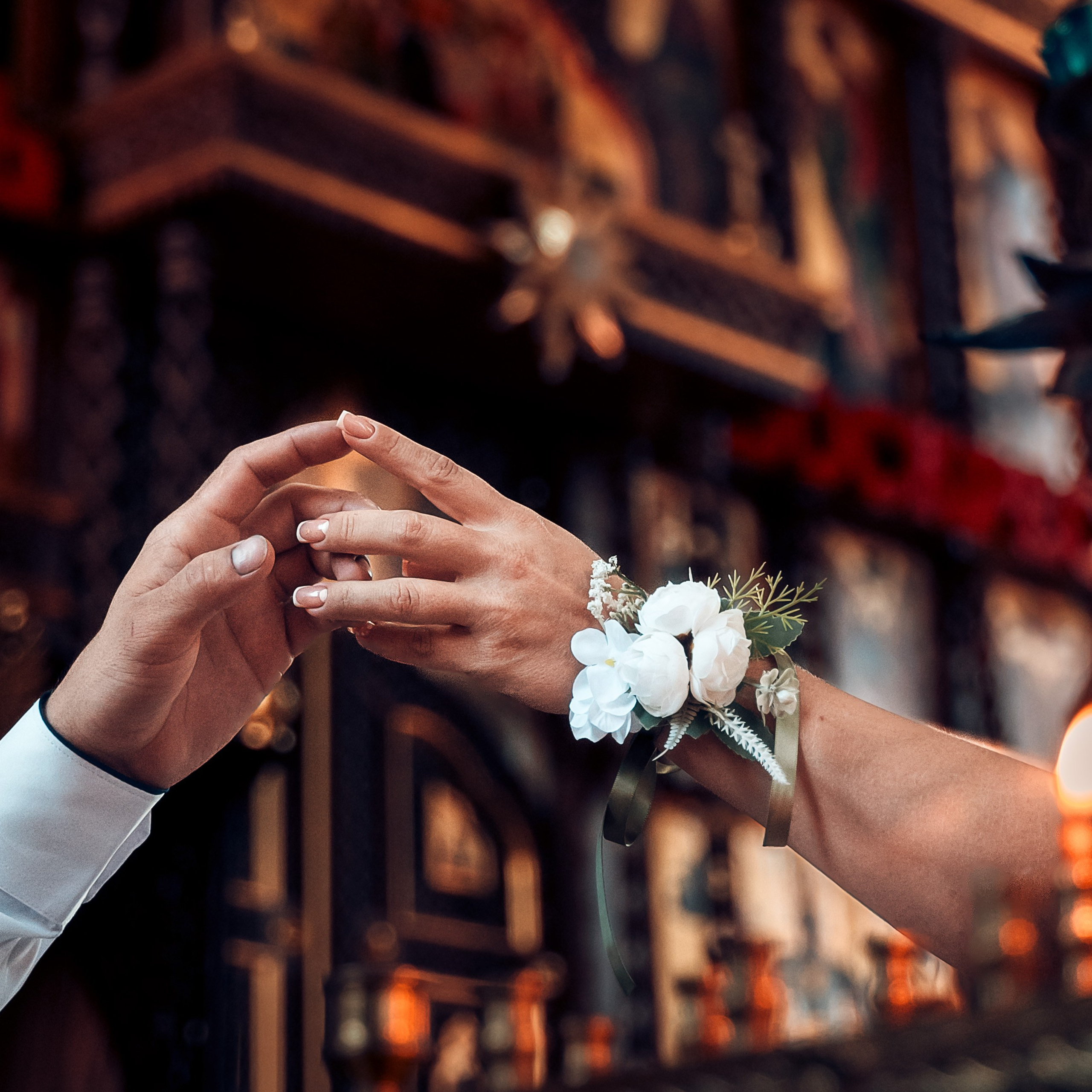 Таинство Венчания Алексея и Юлии в храмеРождества Христова