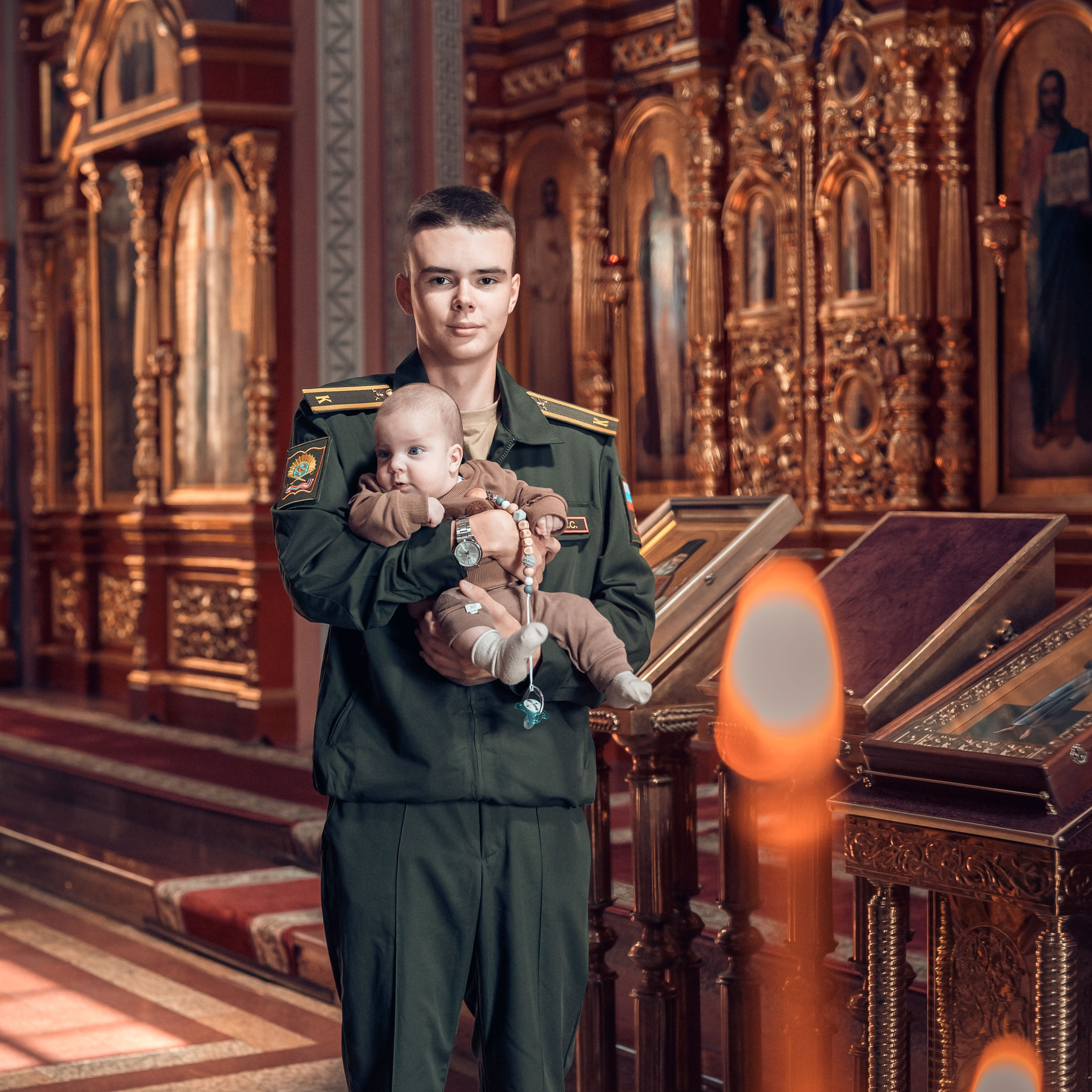 Таинство Крещения Ульяны и Захара в Свято-Георгиевском Храме