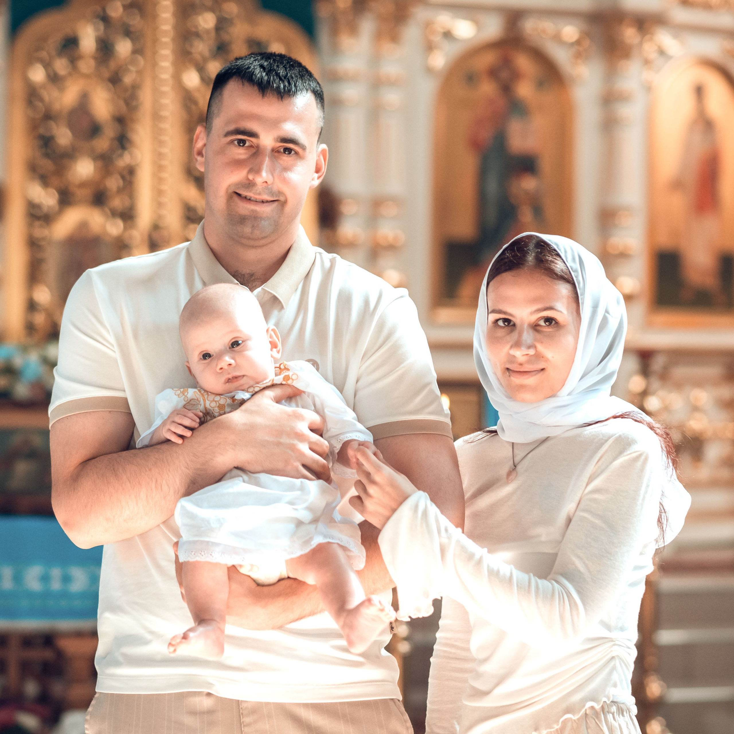 Таинство Крещения Артема в храме Николая Чудотворца