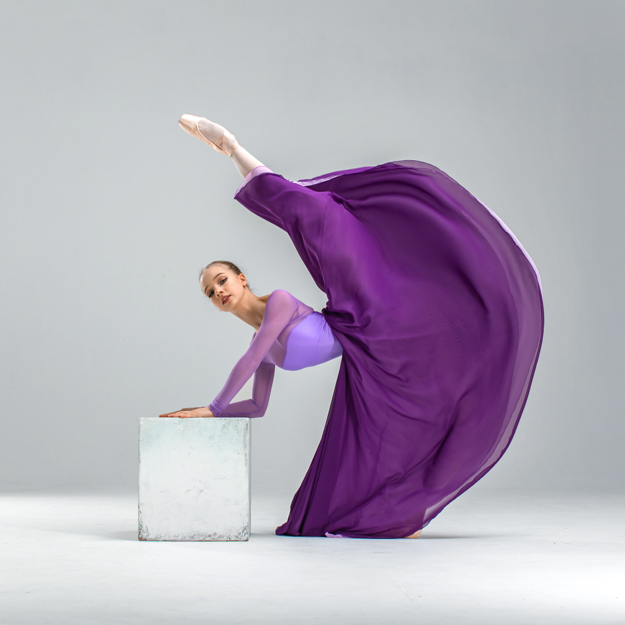 Купальник балетный сиреневый A&E Brandt