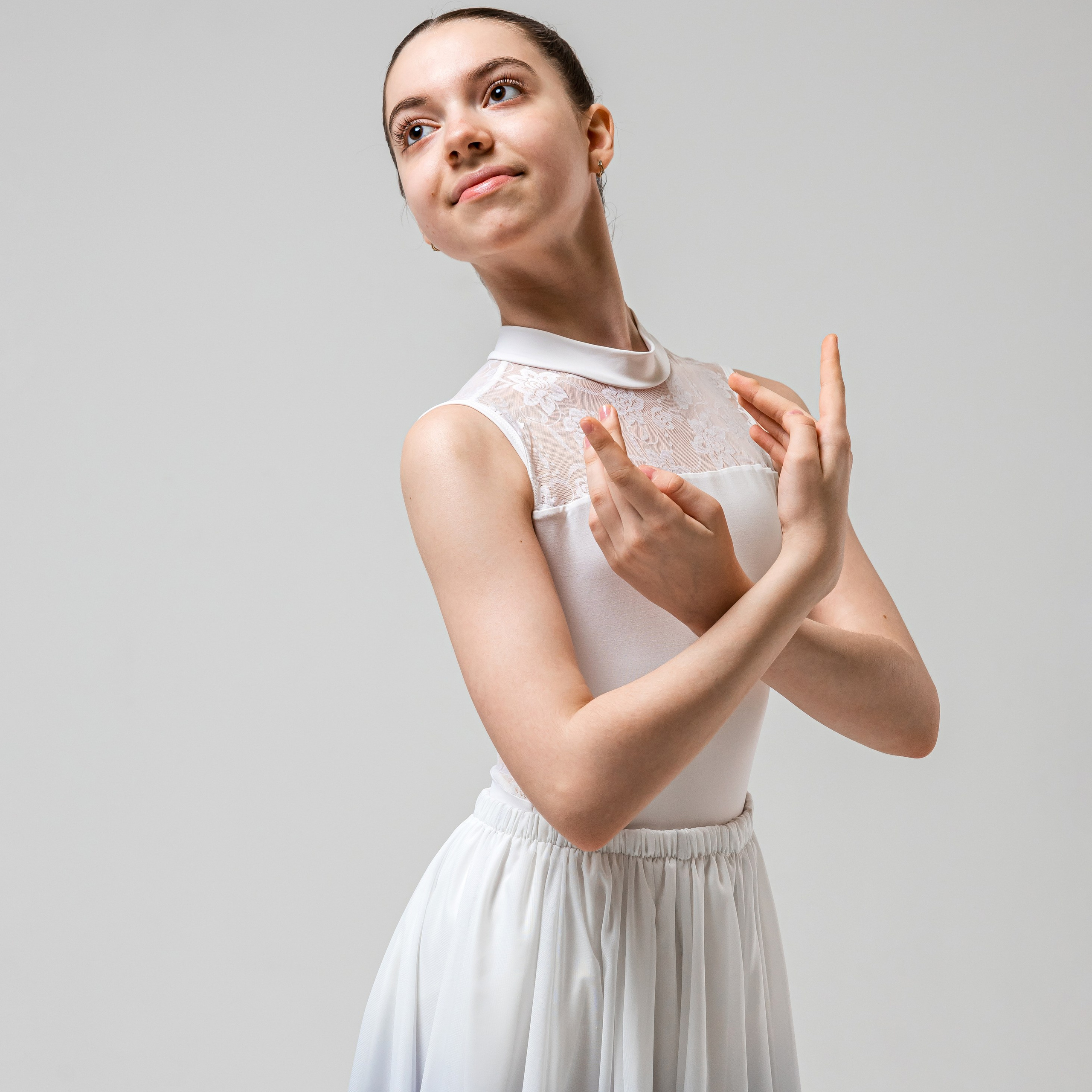 Купальники балетные белые (S, M, L)