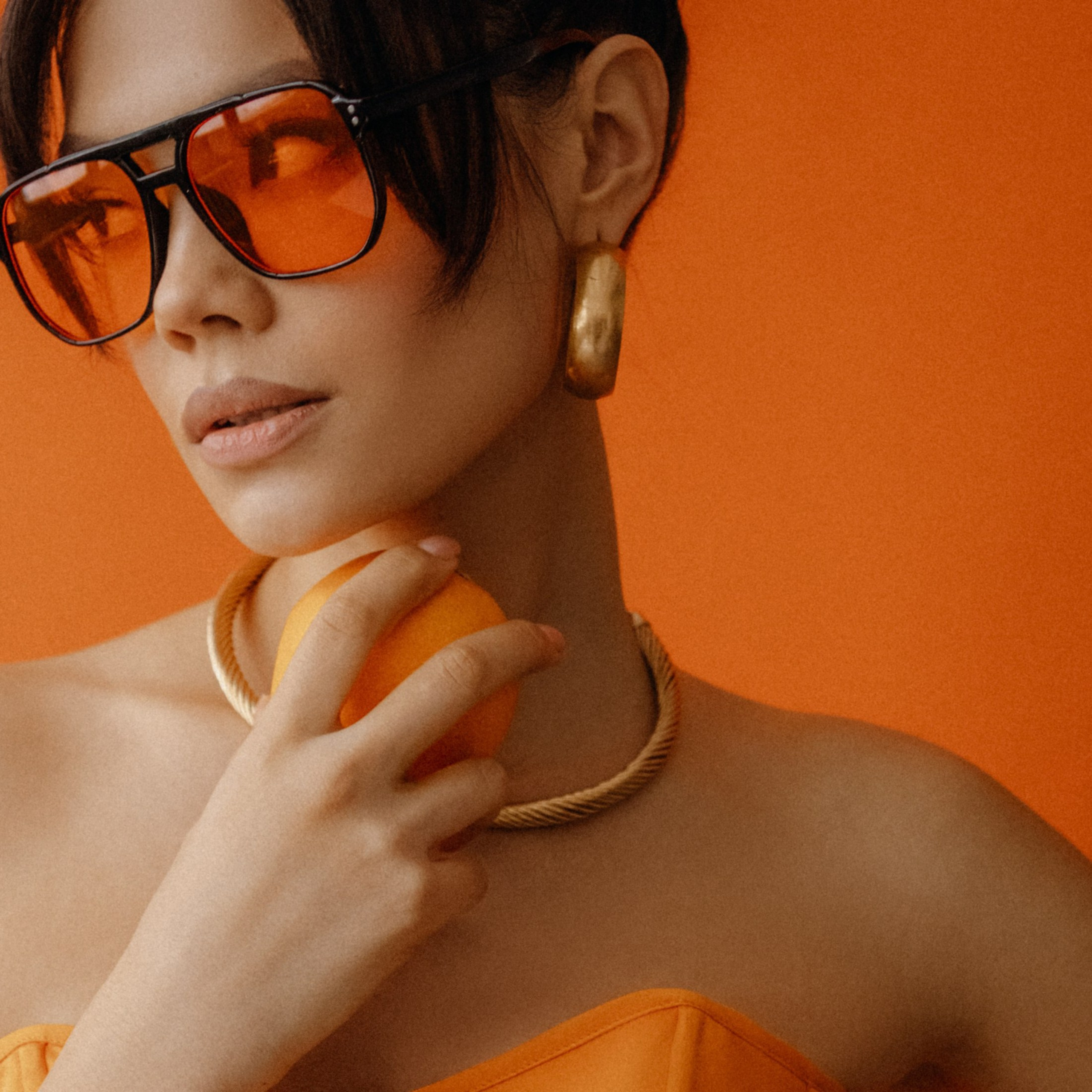 Ольга. Оранжевая фотосессия с апельсинами и цветами