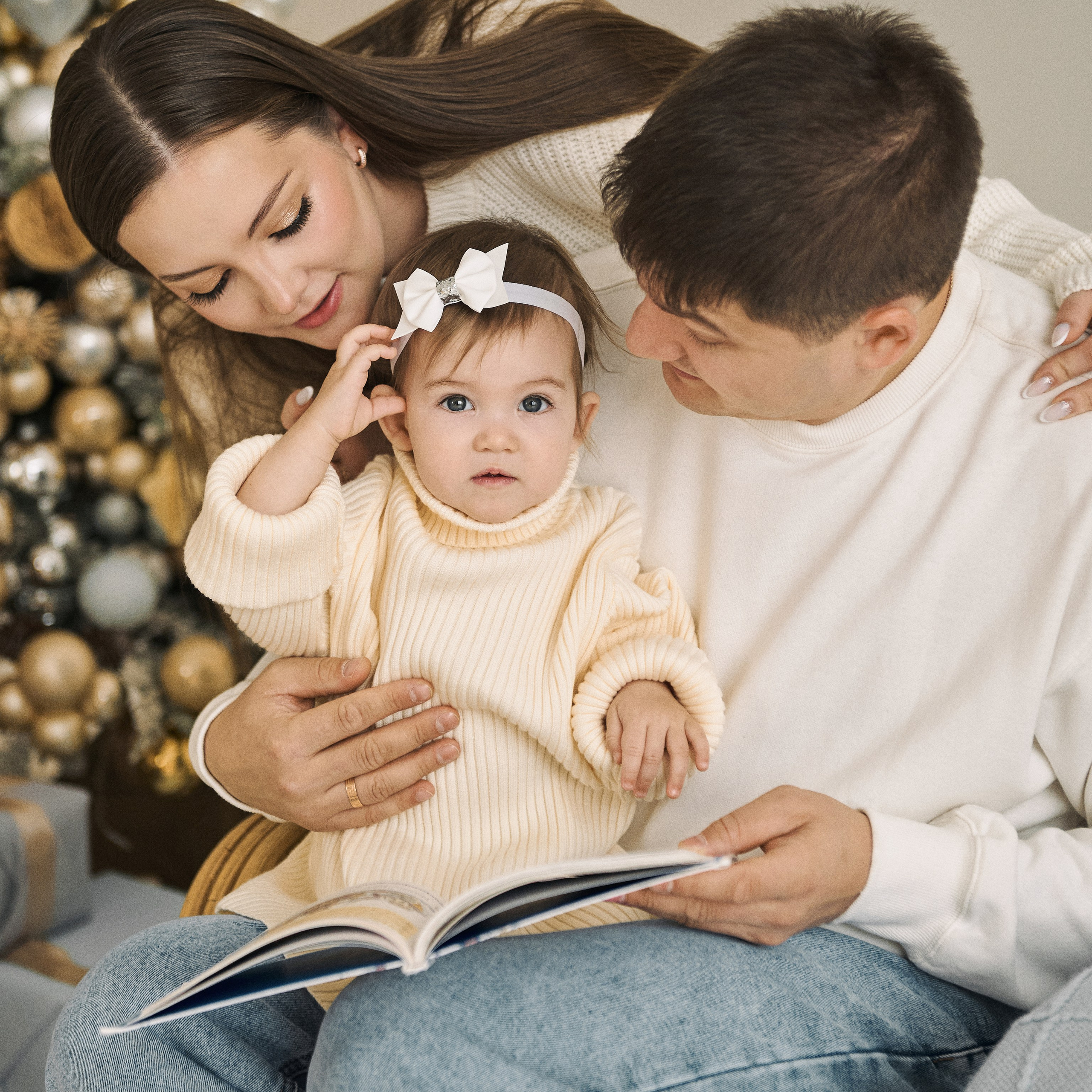 Атмосферная новогодняя фотосессия  огоньки, гирлянды и праздничное настроение
