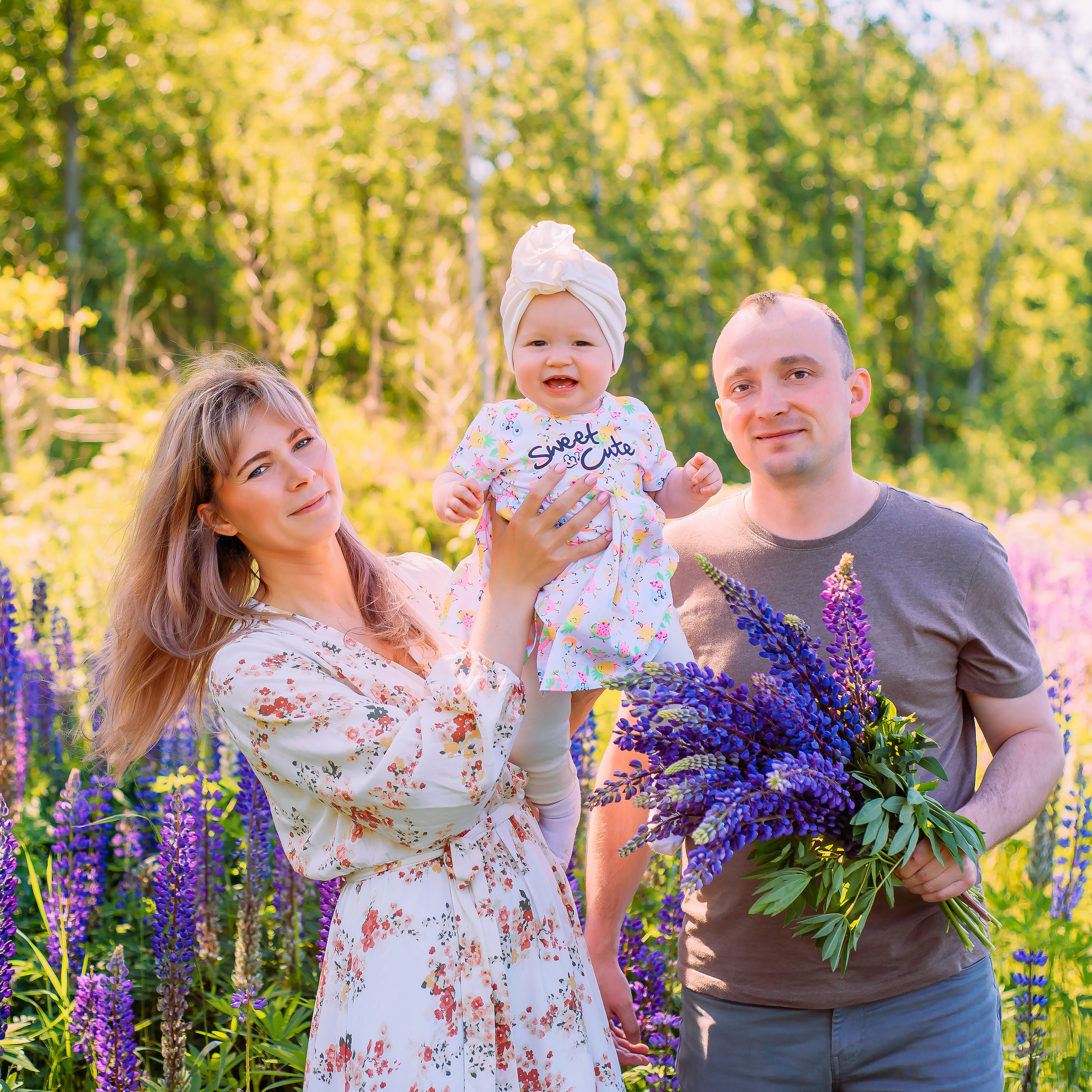 Дарья с семьей