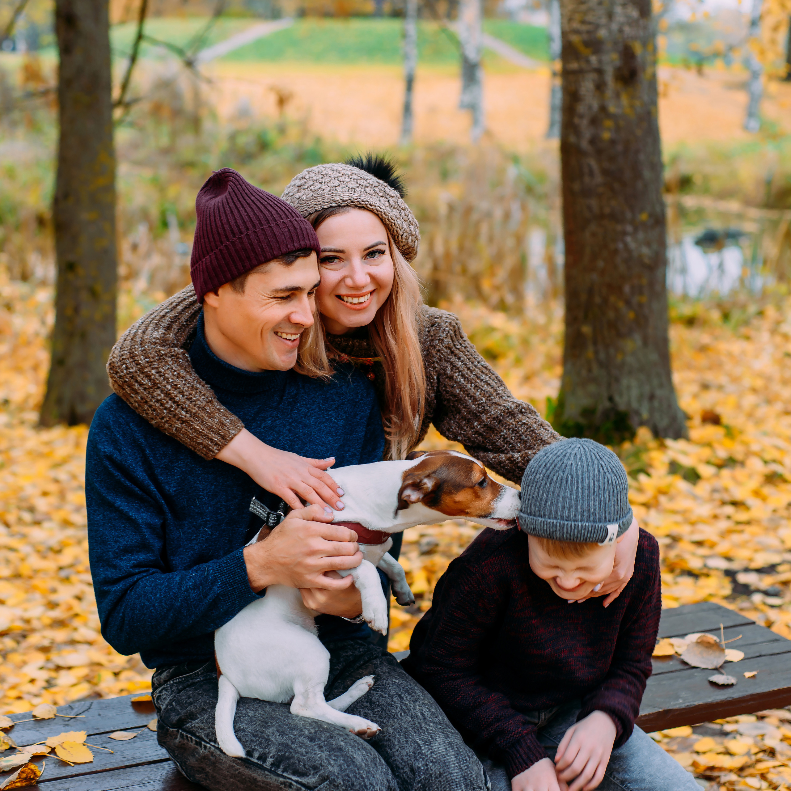 Елена с семьей