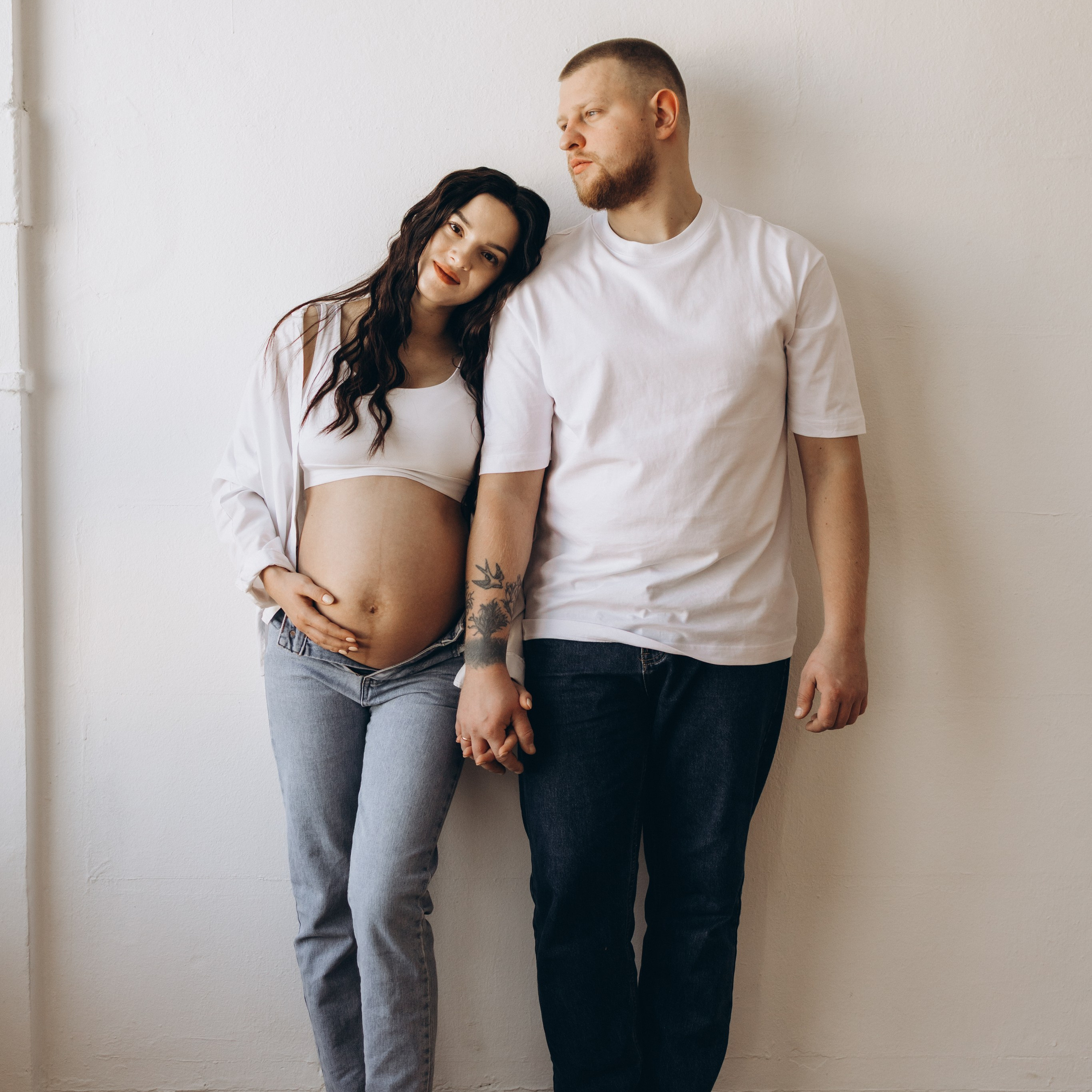 Фотосессия беременности в студии