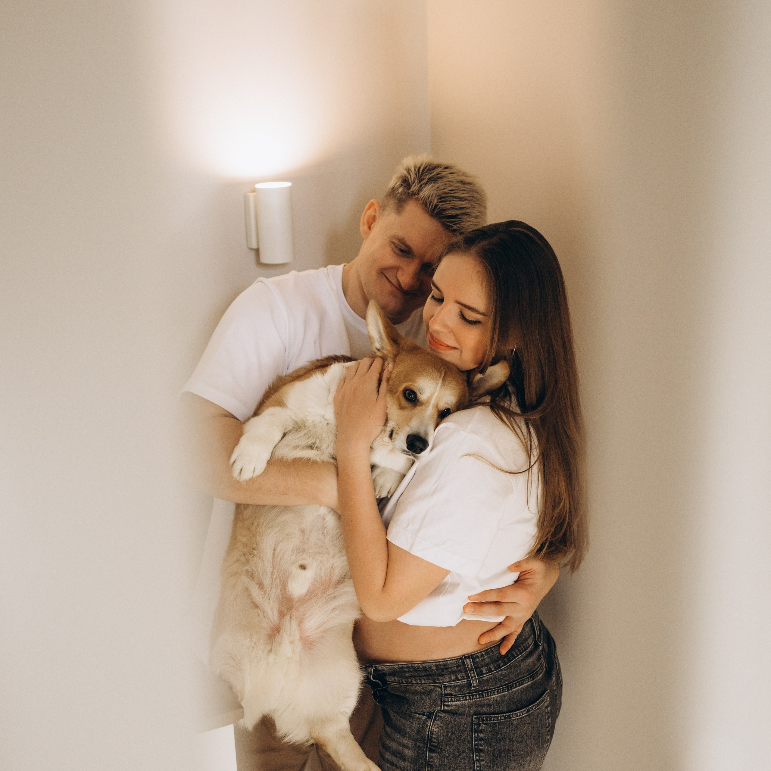 Фотосессия беременности дома