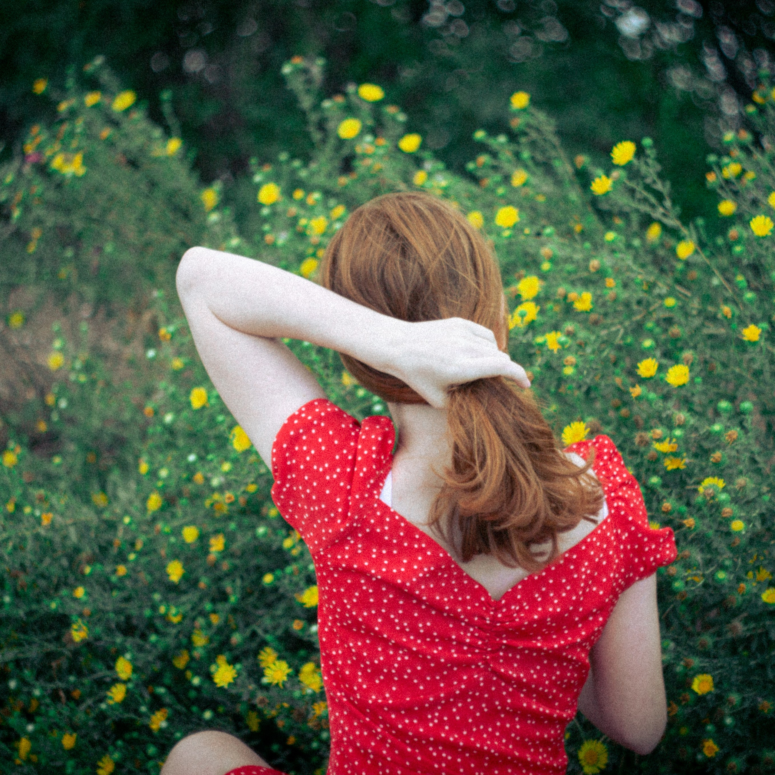 Платье в горошек