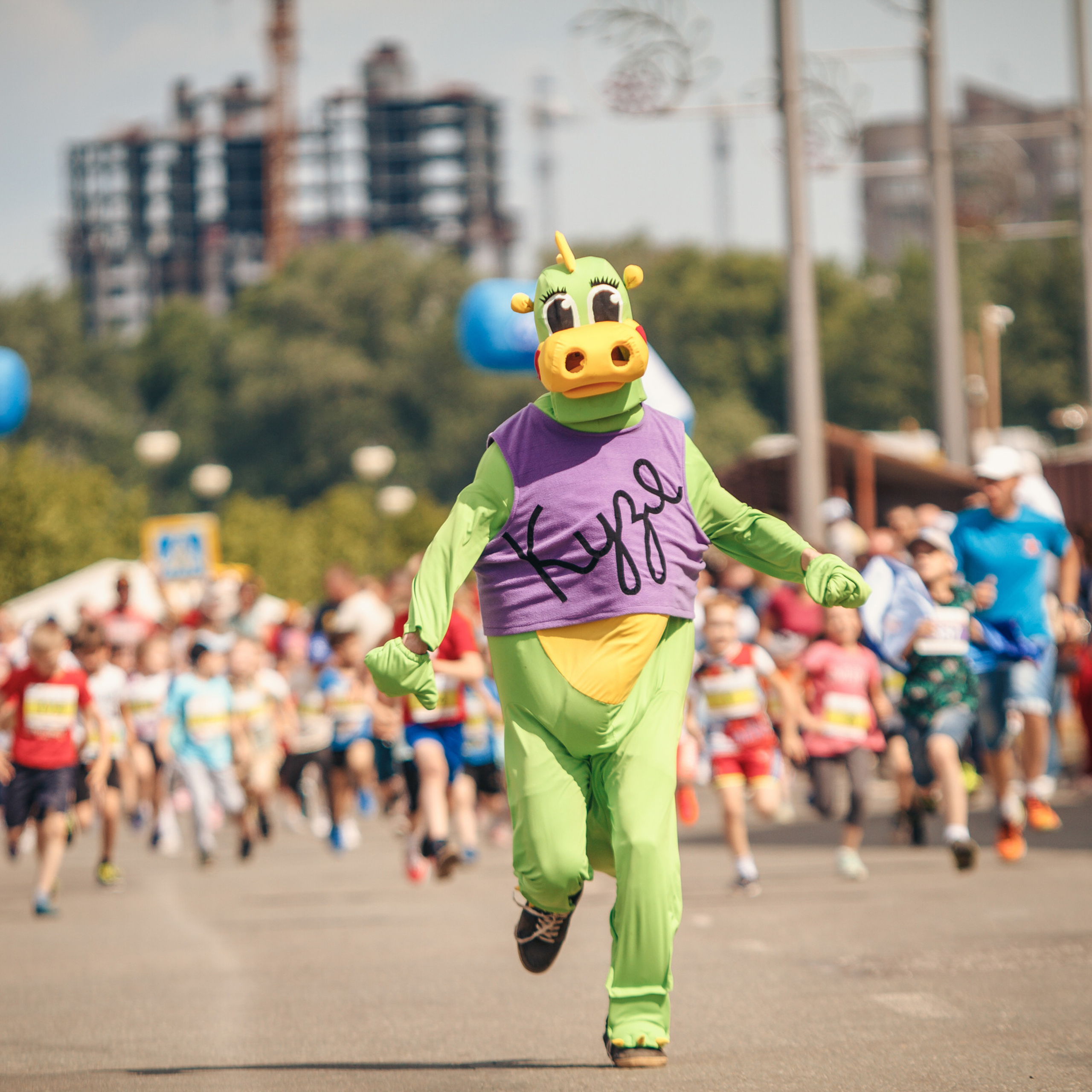 Бежим с Кузей