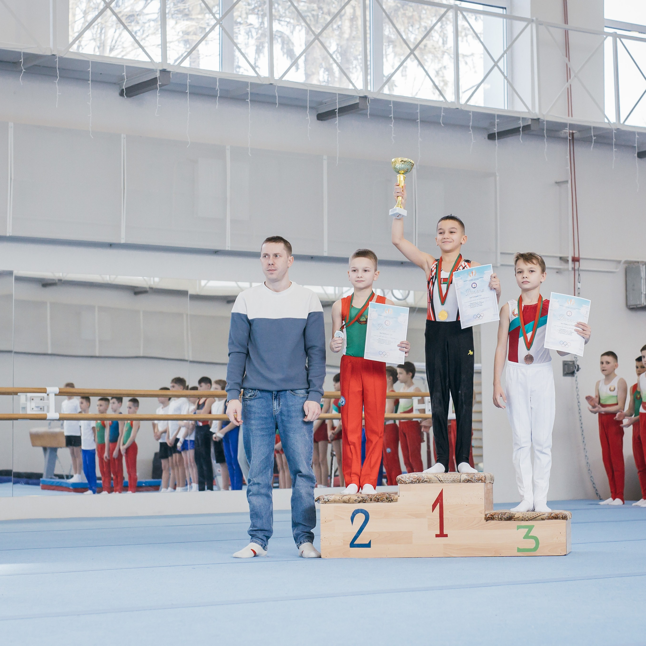 съёмка для СДЮШОР по спортивной гимнастике