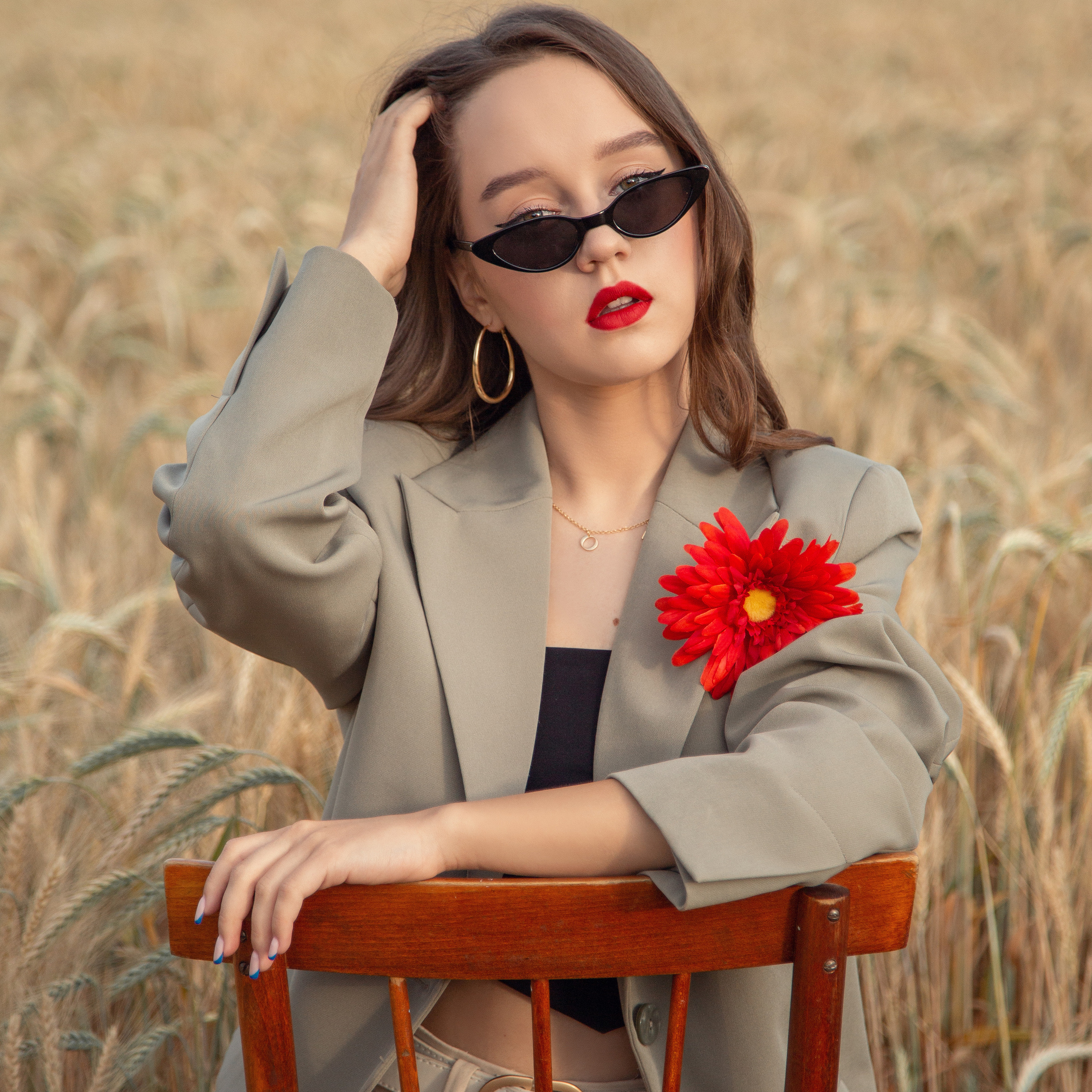 Фотосессия в&nbsp;пшенице