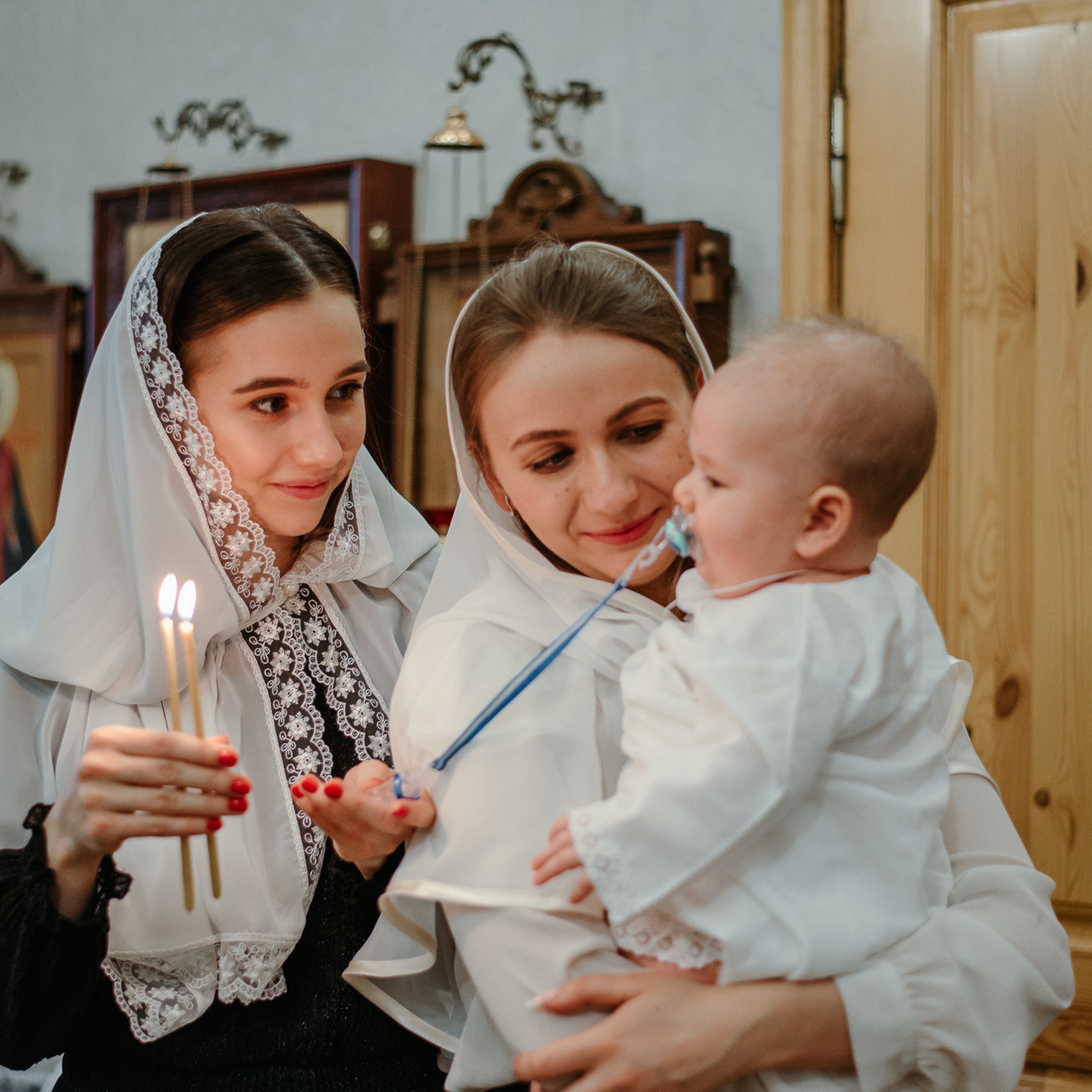 Крещение в Храме Преподобного Сергия Радонежского в Бусинове