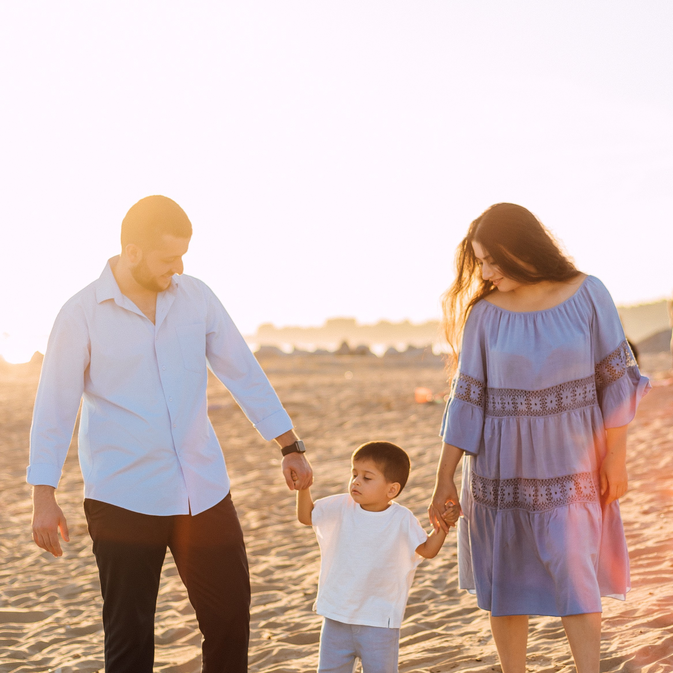 Семейный вечер на пляже