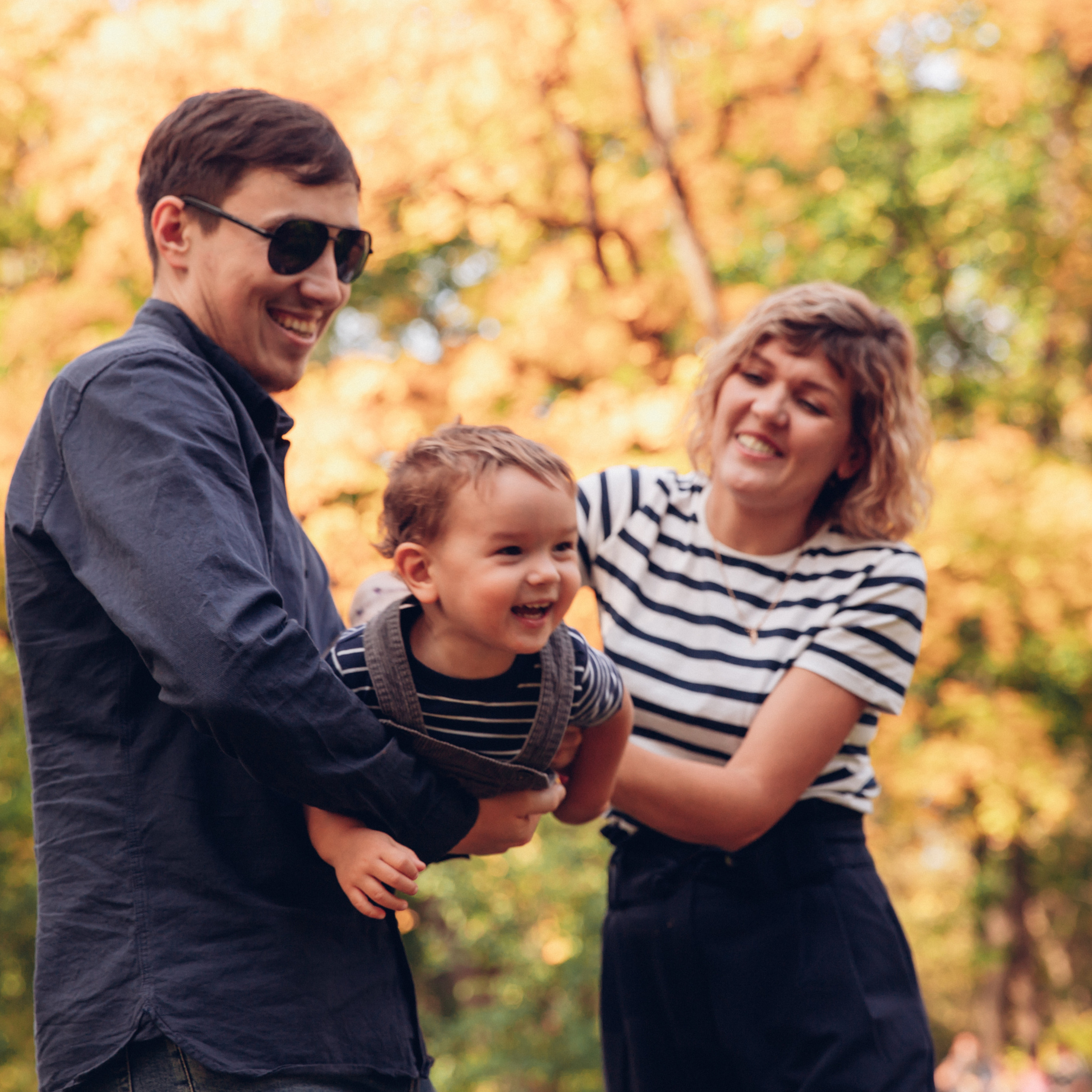 Настя, Серёжа и Тимоша. Елагин.