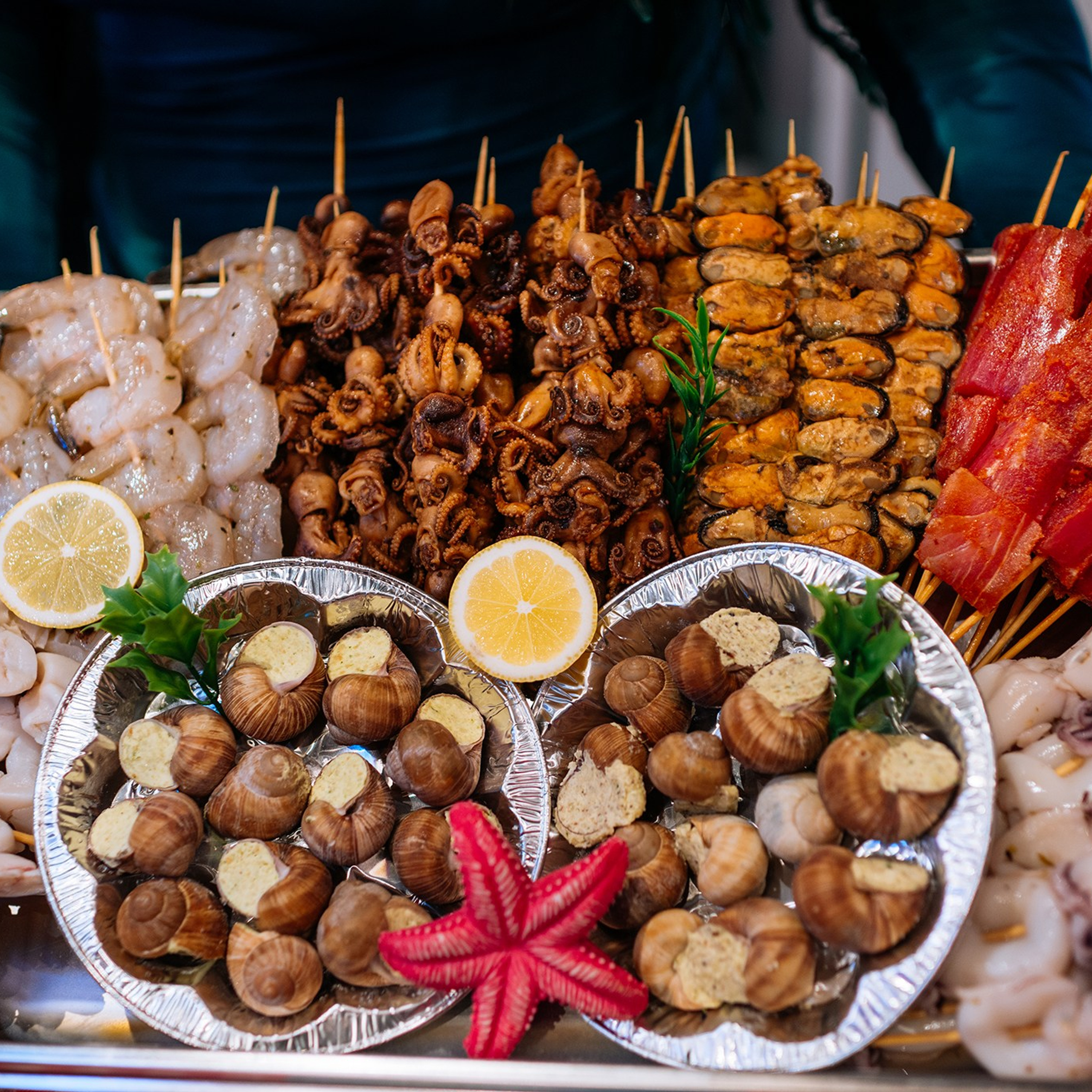 МОРСКИЕ ГАДЫ. Азиатские шашлычки из морепродуктов