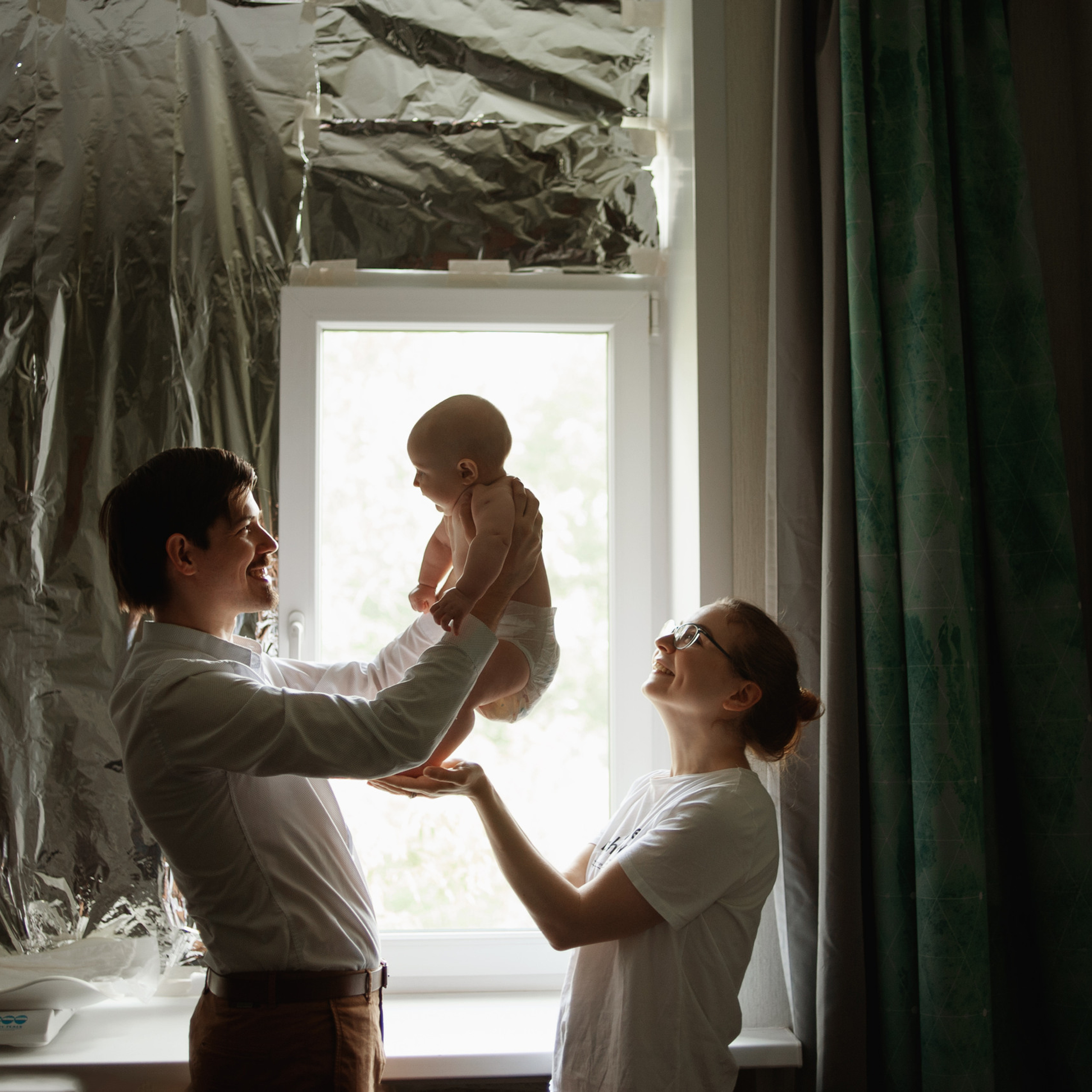 Катя, папа, мама, бабушка