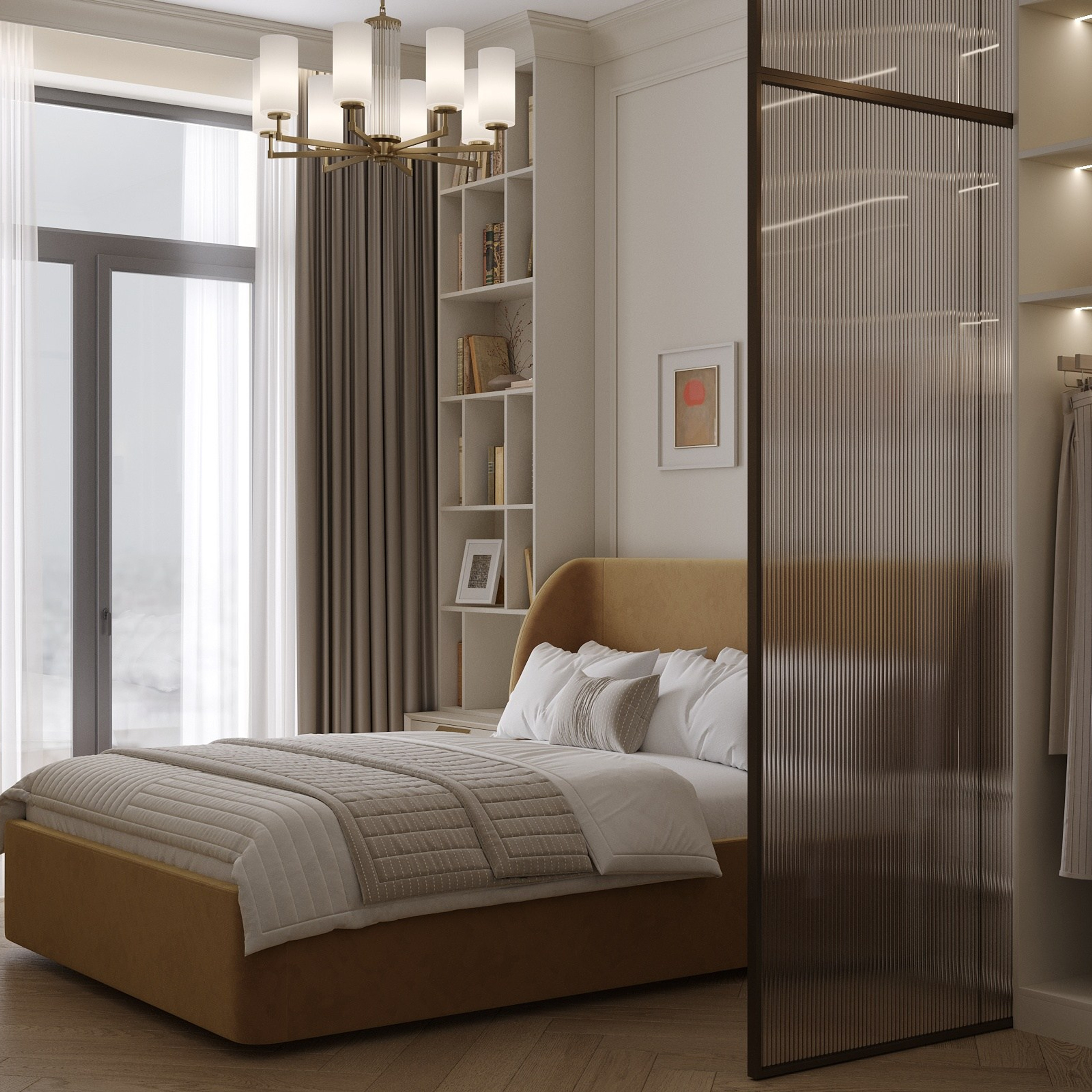 ЖК iD Park Pobedy / 40 м². Дизайнер интерьера Кристина Дедова / Оренбург, Москва