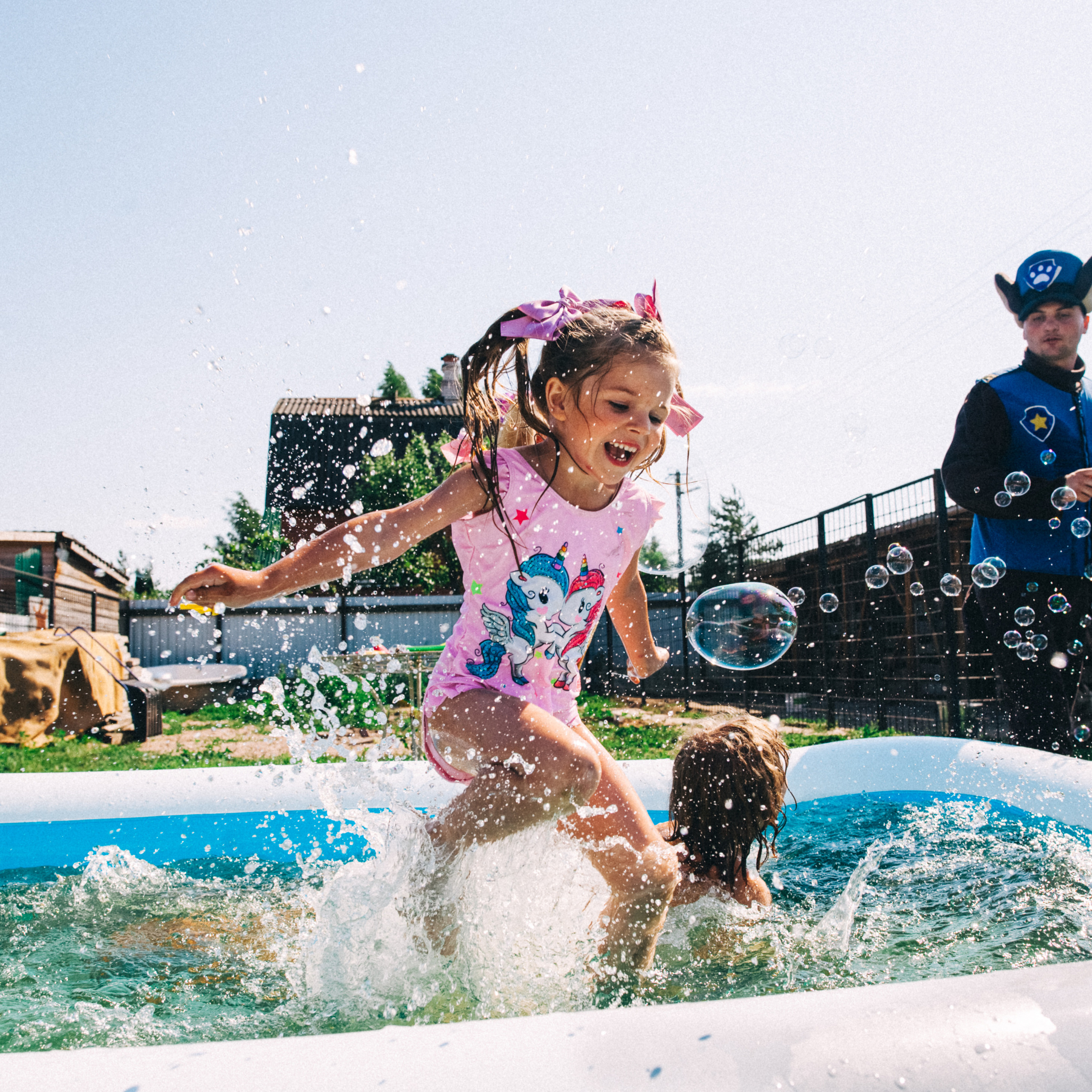 Есении 5 лет. ДР на даче