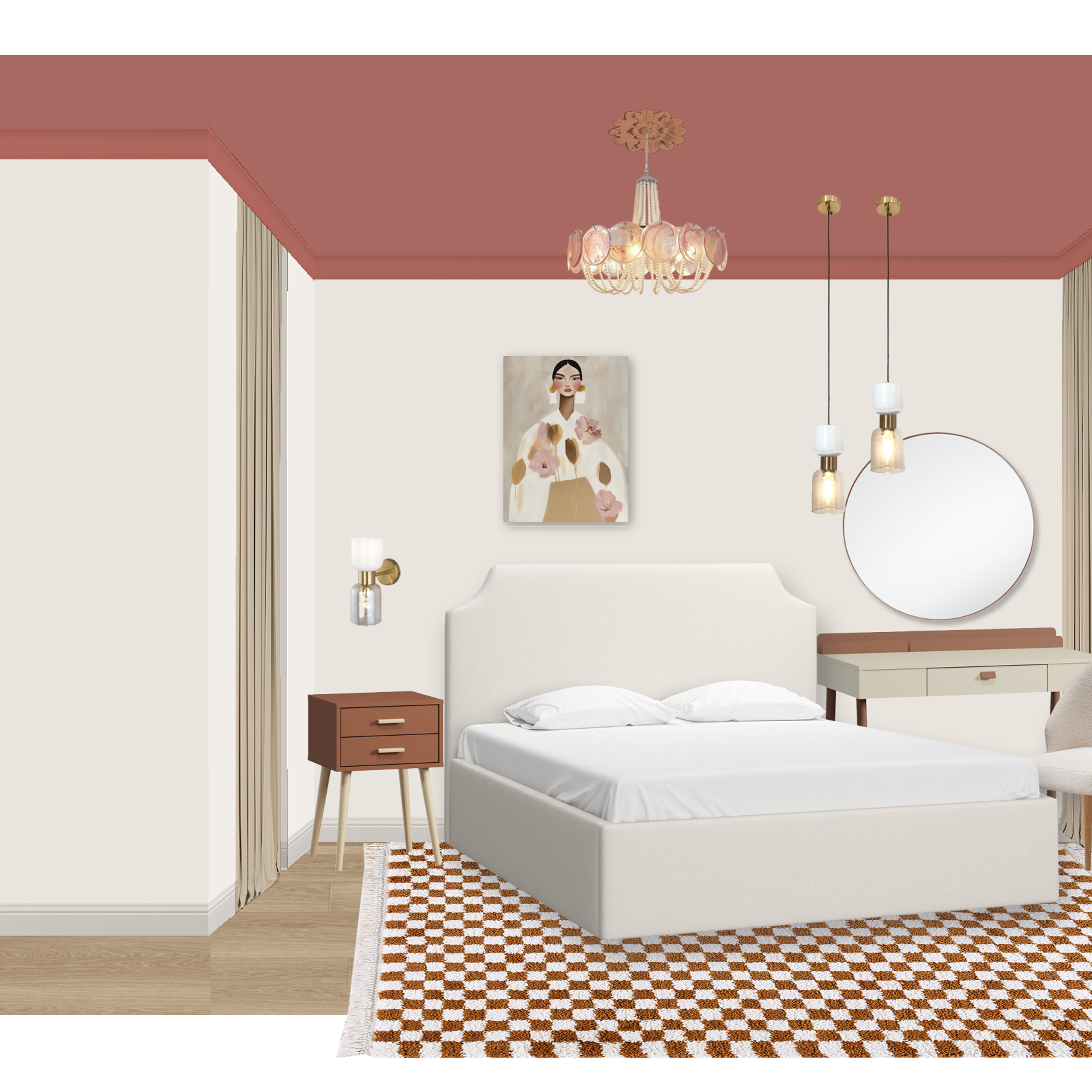 Коллажи спальни