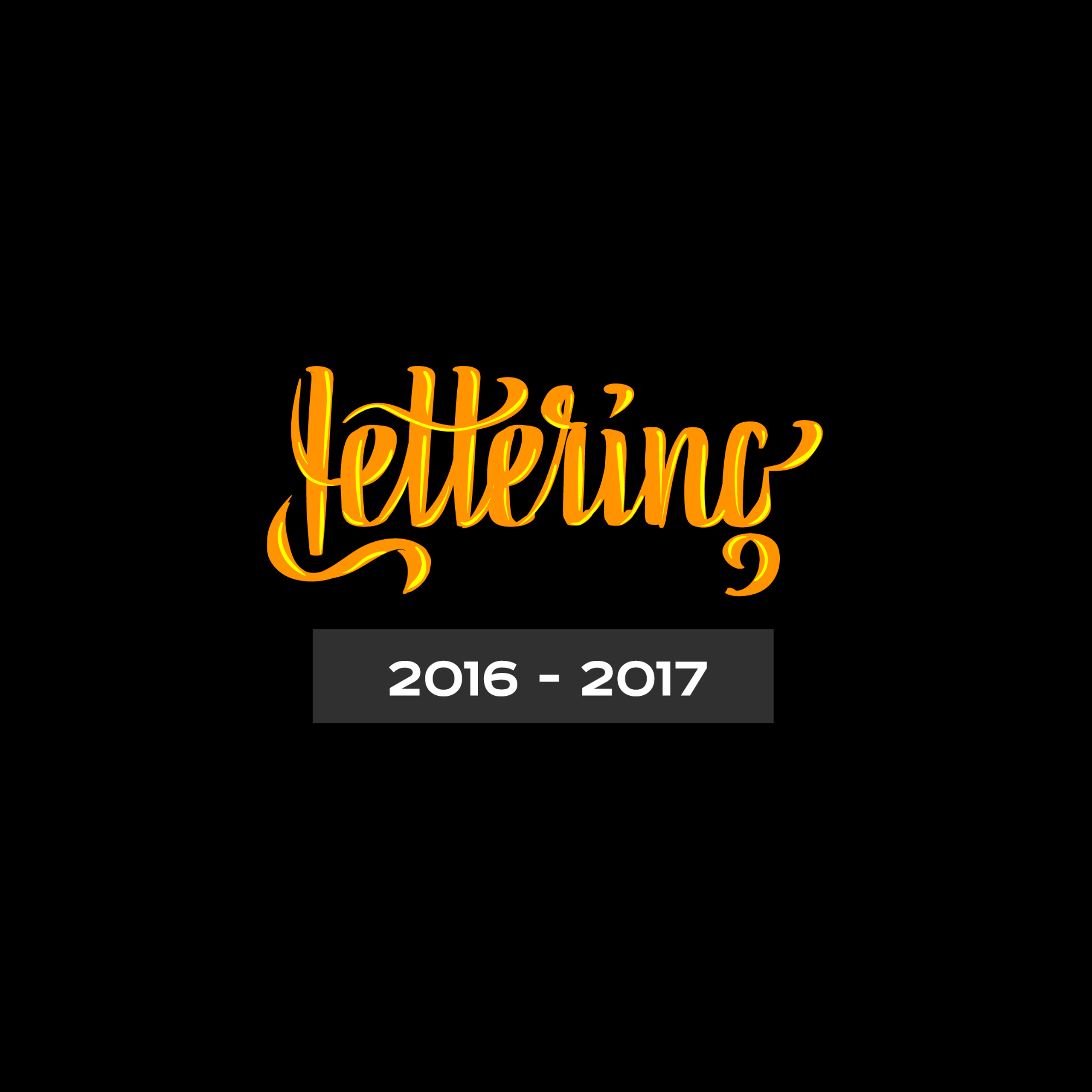 Lettering types 2016-2017