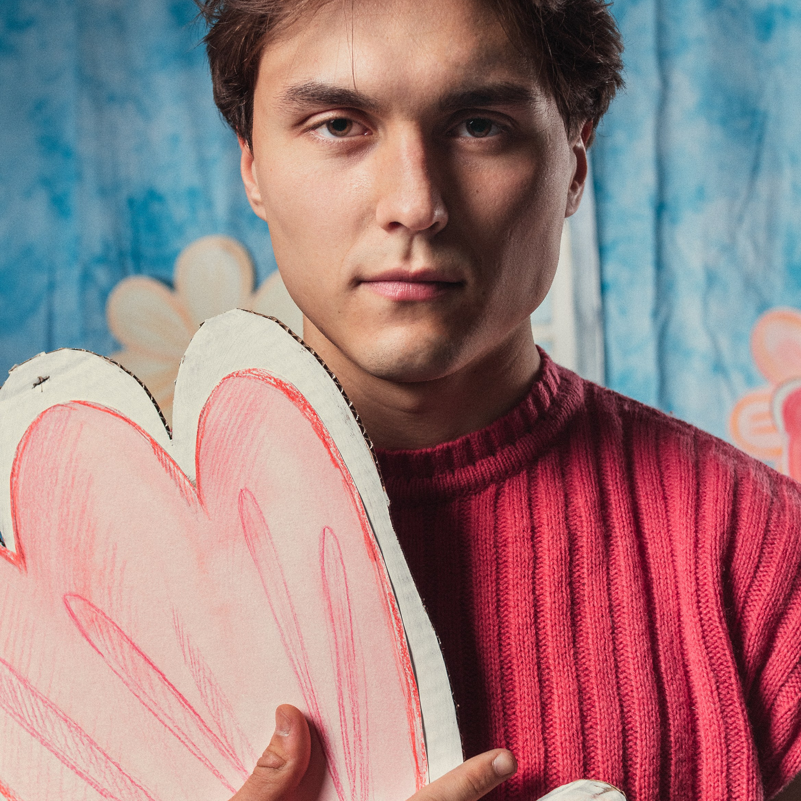 Картонные цветы