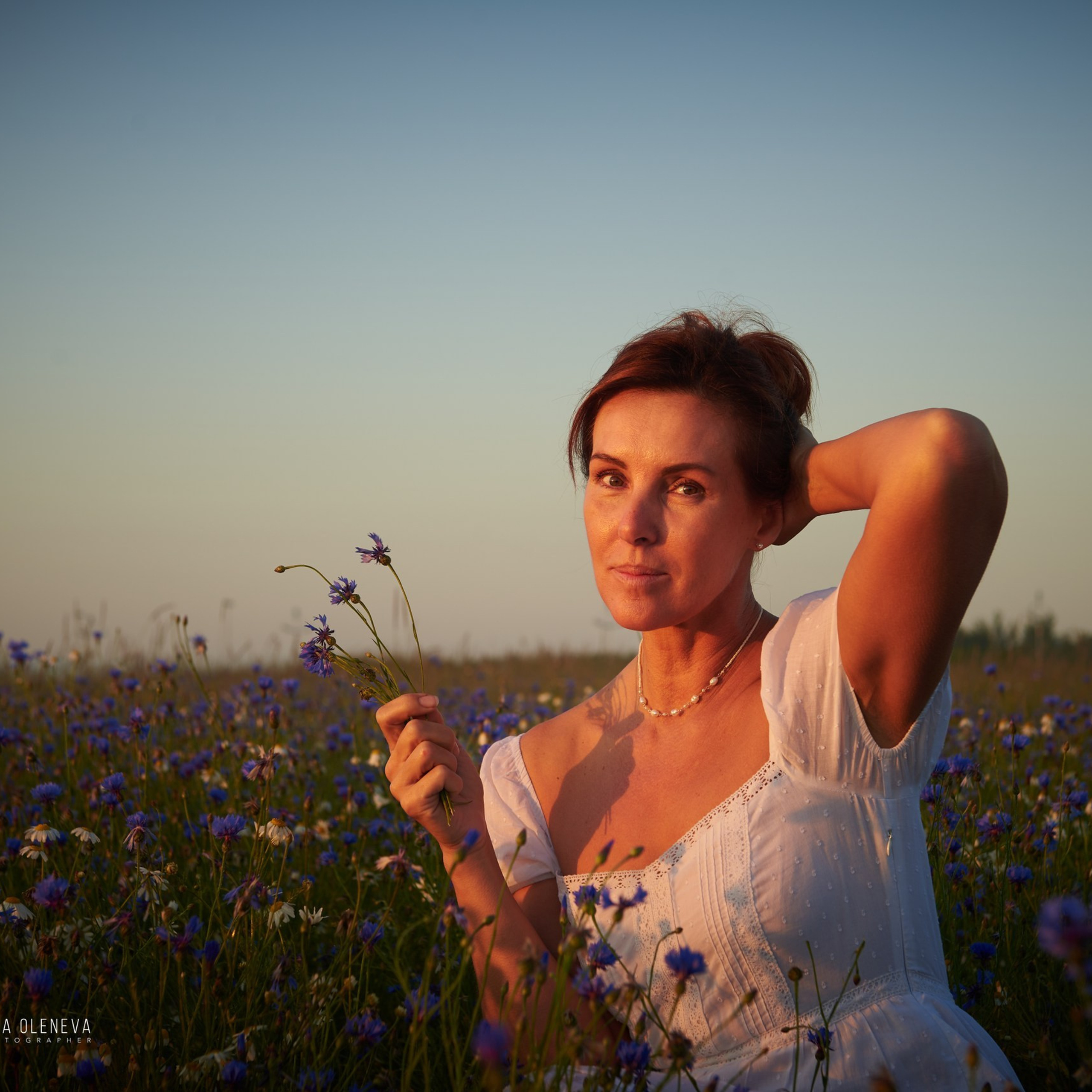 Елена в васильках