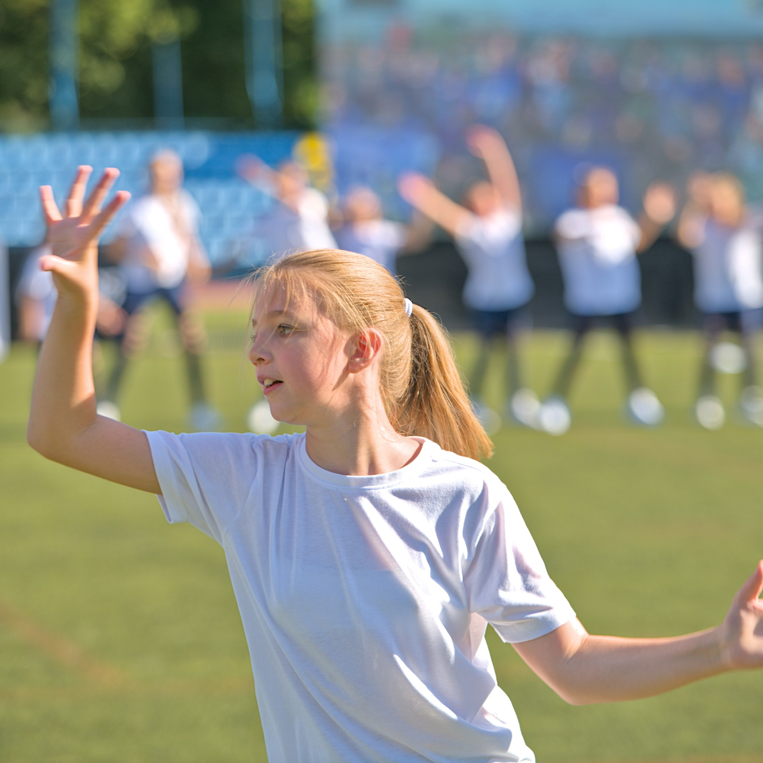 Танцевальная студия «Шансик». На турнире по регби (сентябрь 2024)