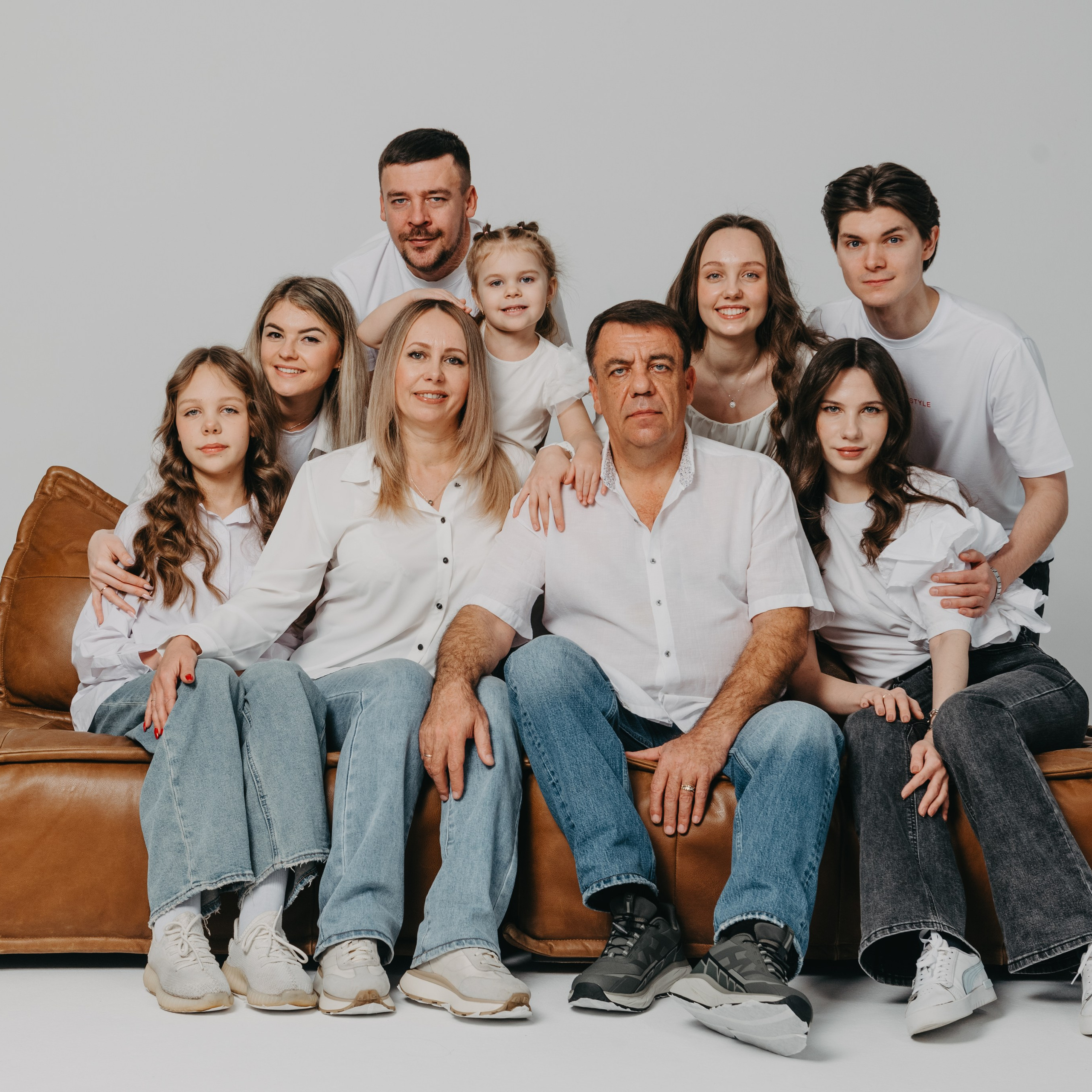 Большая семейная фотосессия