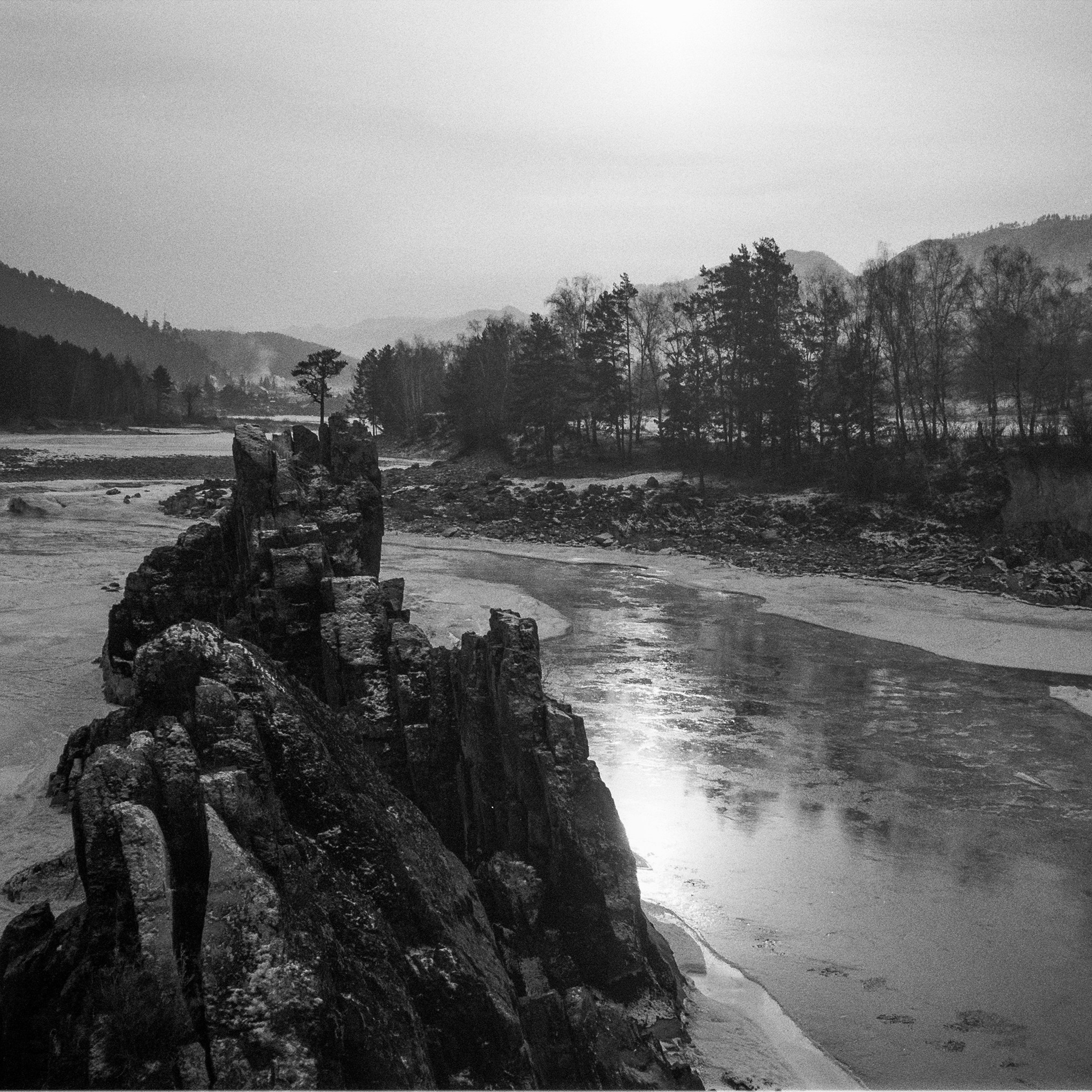 Алтай, зима 2023 г / Ilford PAN 100 / Revue 35CC