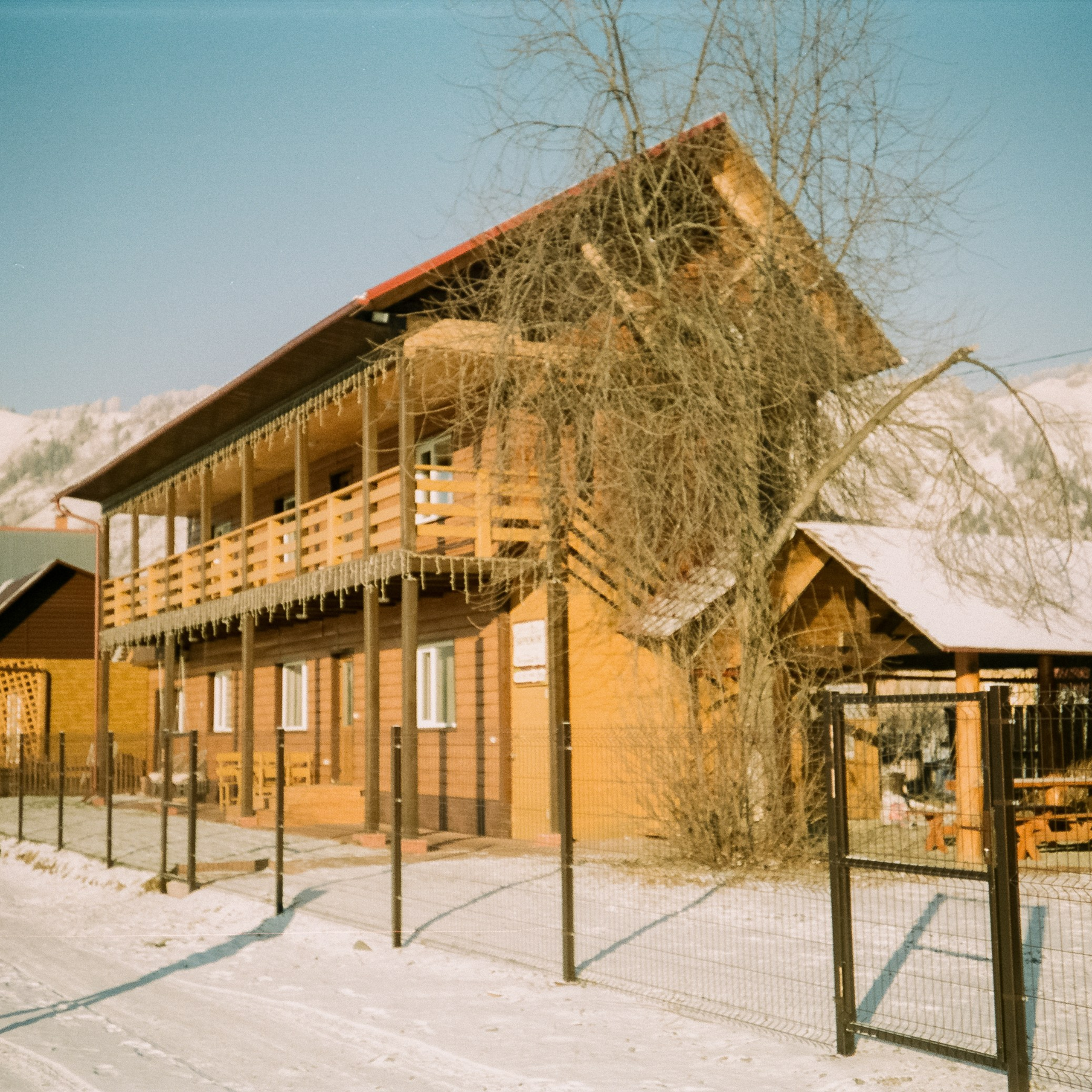 Бережок первый день, мост Бирюзовая Катунь / 10 декабря 2023 года (-25℃)